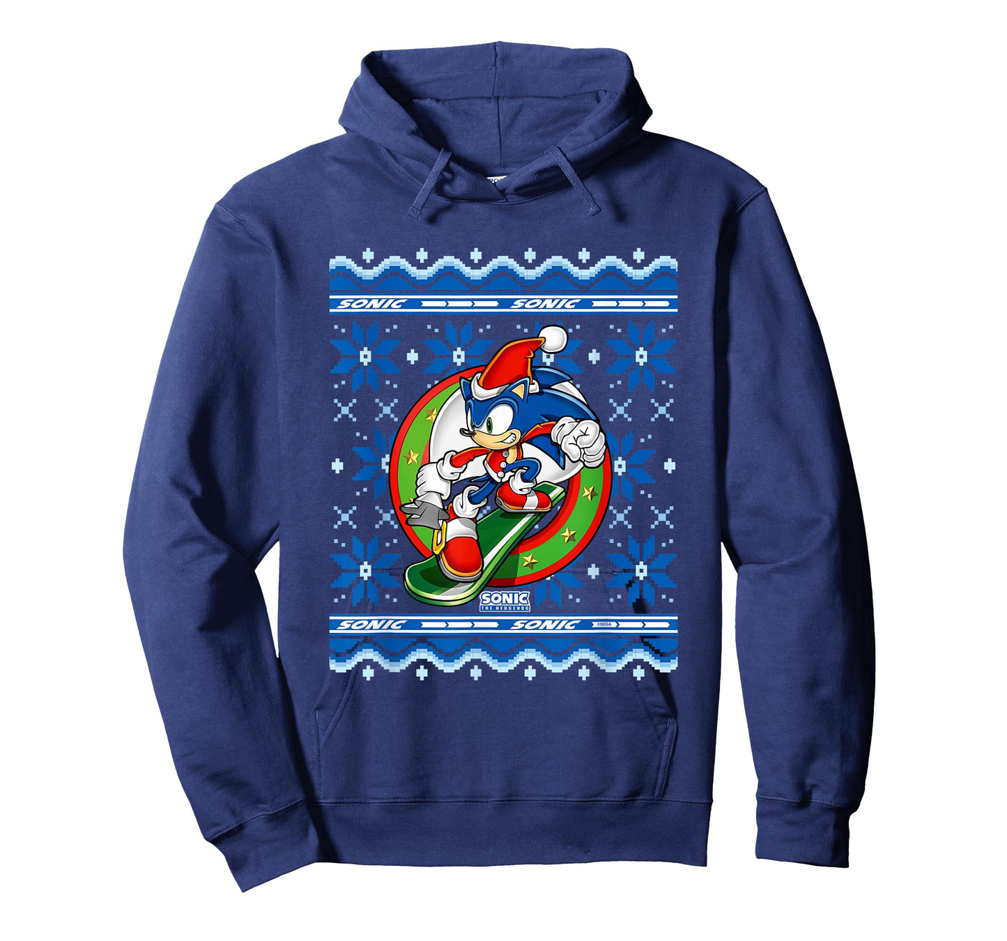 Sonic The Hedgehog Christmas Shredding Sonic Ugly Sweater T-Shirt
