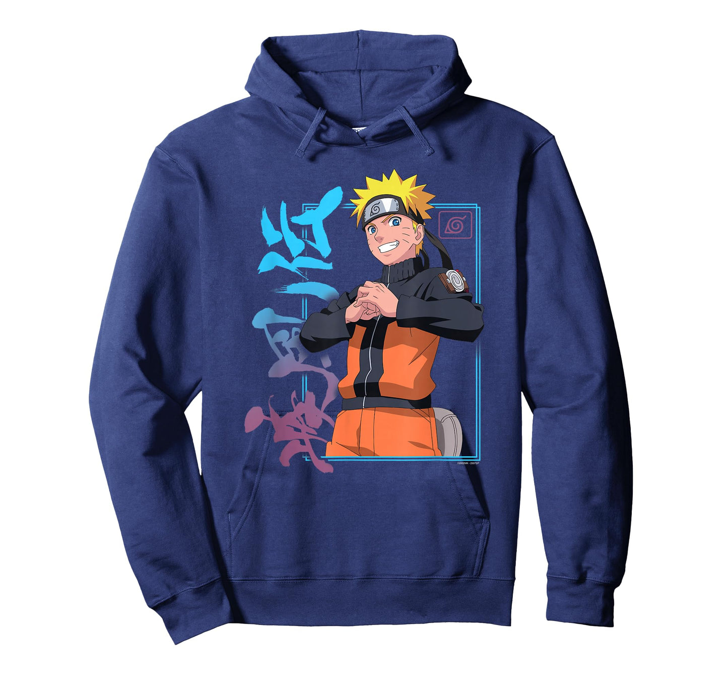 Naruto Shippuden Naruto Kanji Frame Colorful Anime T-Shirt