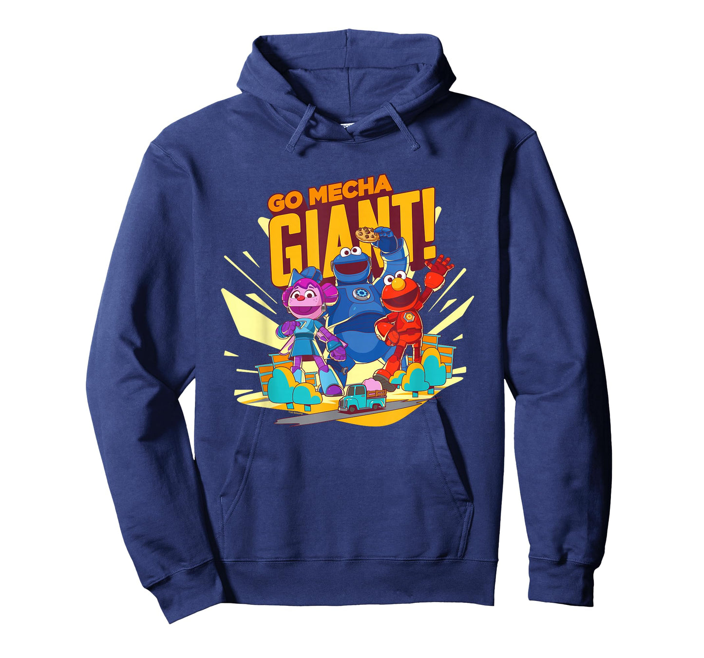 Sesame Street Mecha Builders Go Mecha Giant! Elmo, Cookie T-Shirt
