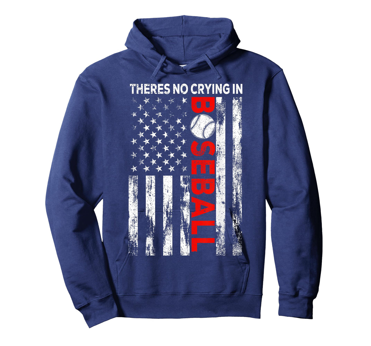 There no Crying in Baseball American Flag Game Day Baseball T-Shirt