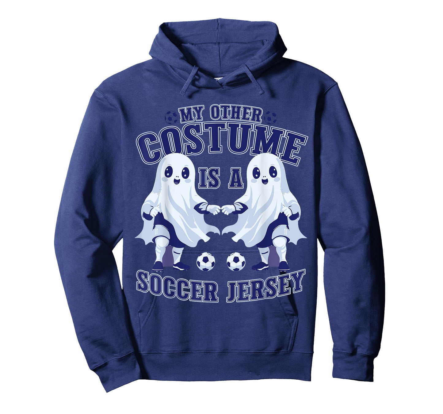Spooky Ghost Soccer Halloween Costume T-Shirt