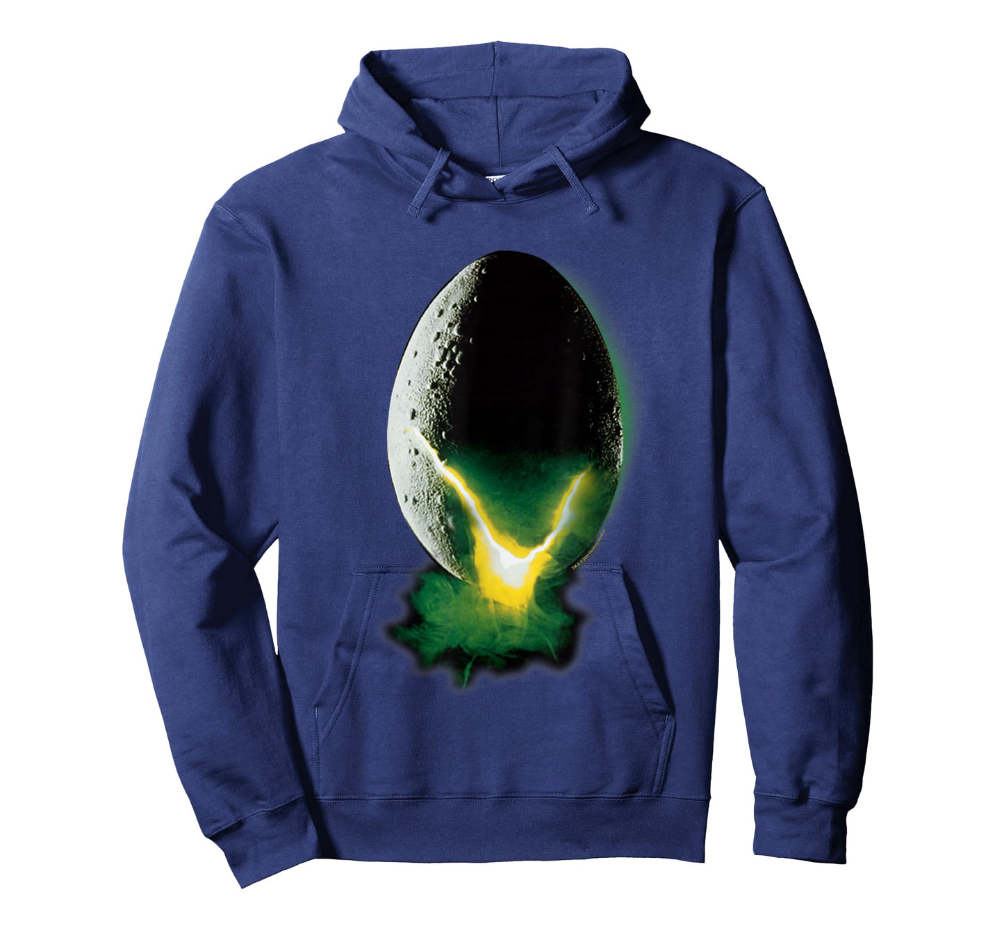 Aliens Iconic Xenomorph Egg Hatching Neon Big Chest Poster T-Shirt