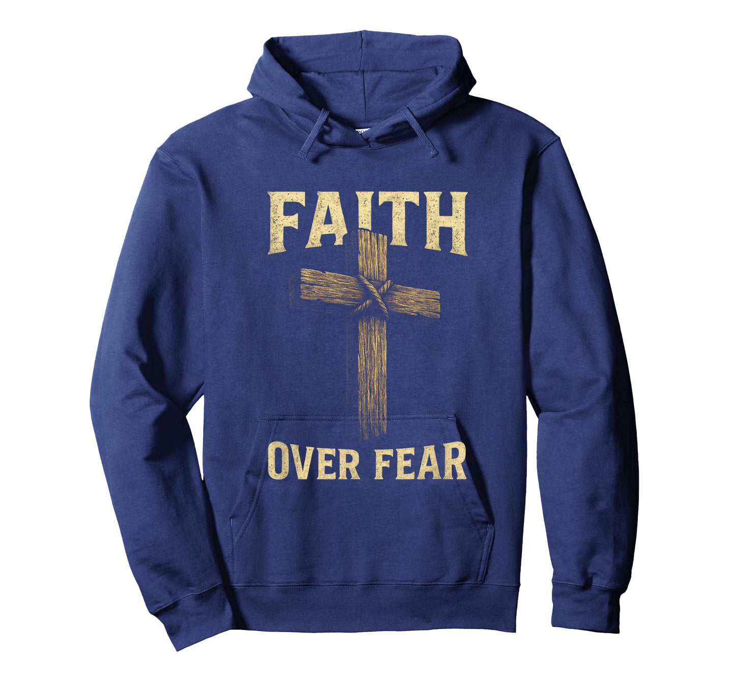 Faith Over Fear - Christian Cross Patriot T-Shirt