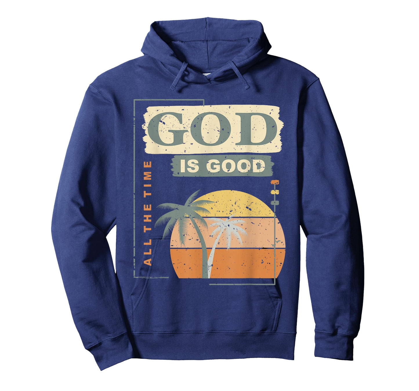 Cool Retro Christian Saying T Shirt God Is Good All The Time T-Shirt