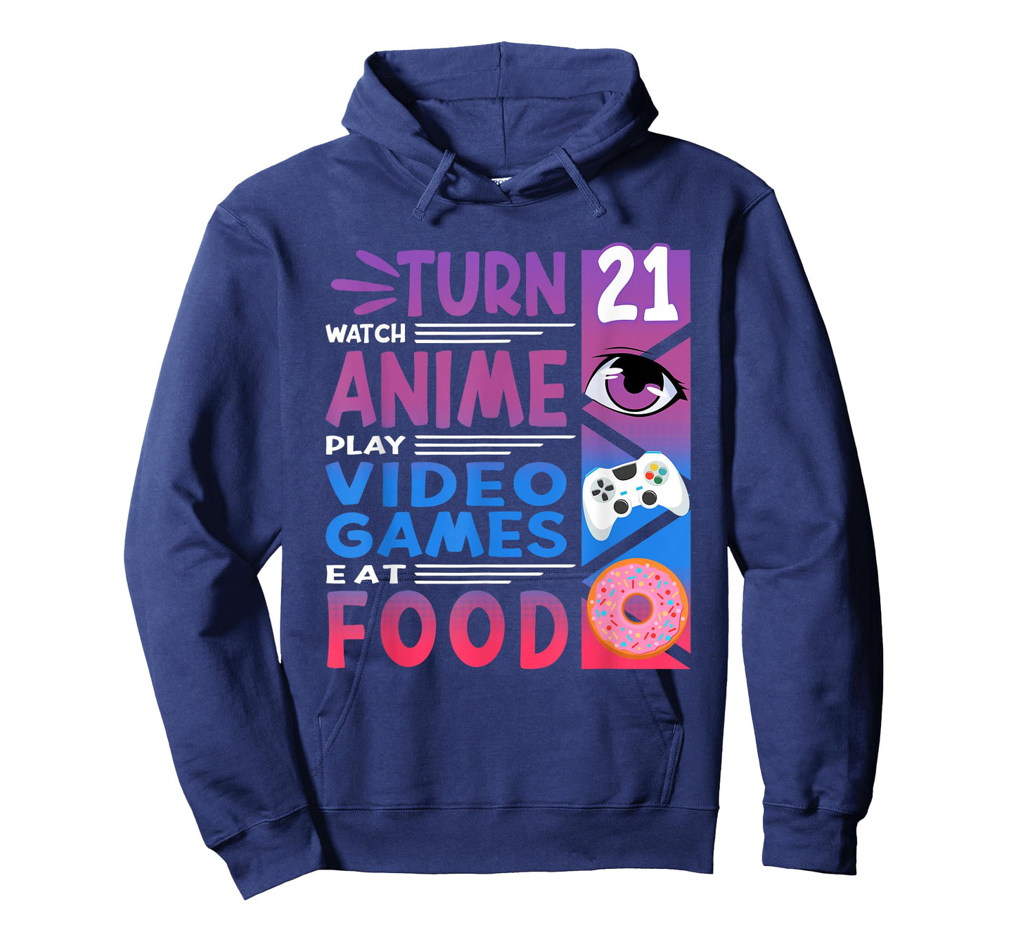 21st Birthday I Manga I Gamer I 90s Kawaii Donuts Anime T-Shirt