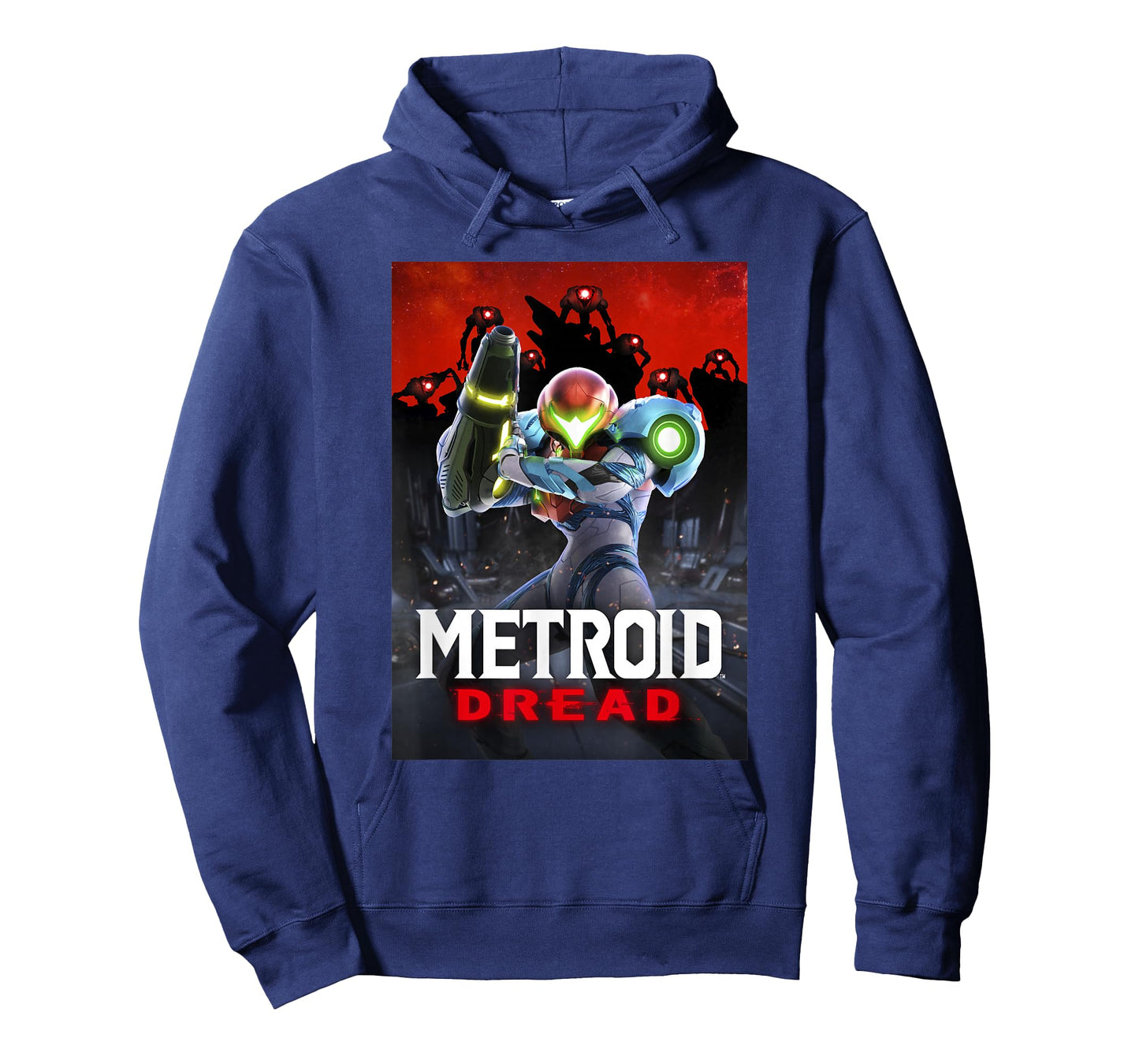 Metroid Dread Samus Surrounded Red Planet Battle Poster T-Shirt