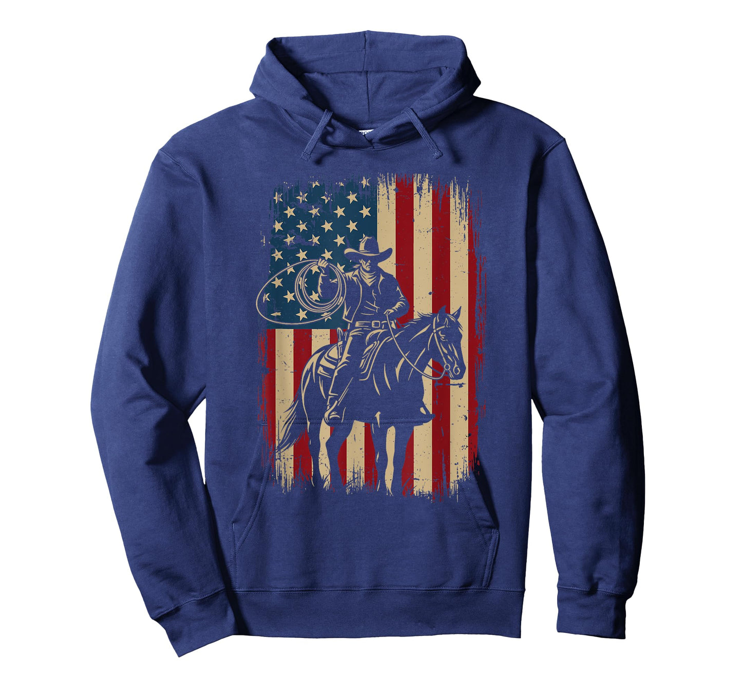 Patriotic Cowboy - Country Western Cowpoke Rancher T-Shirt