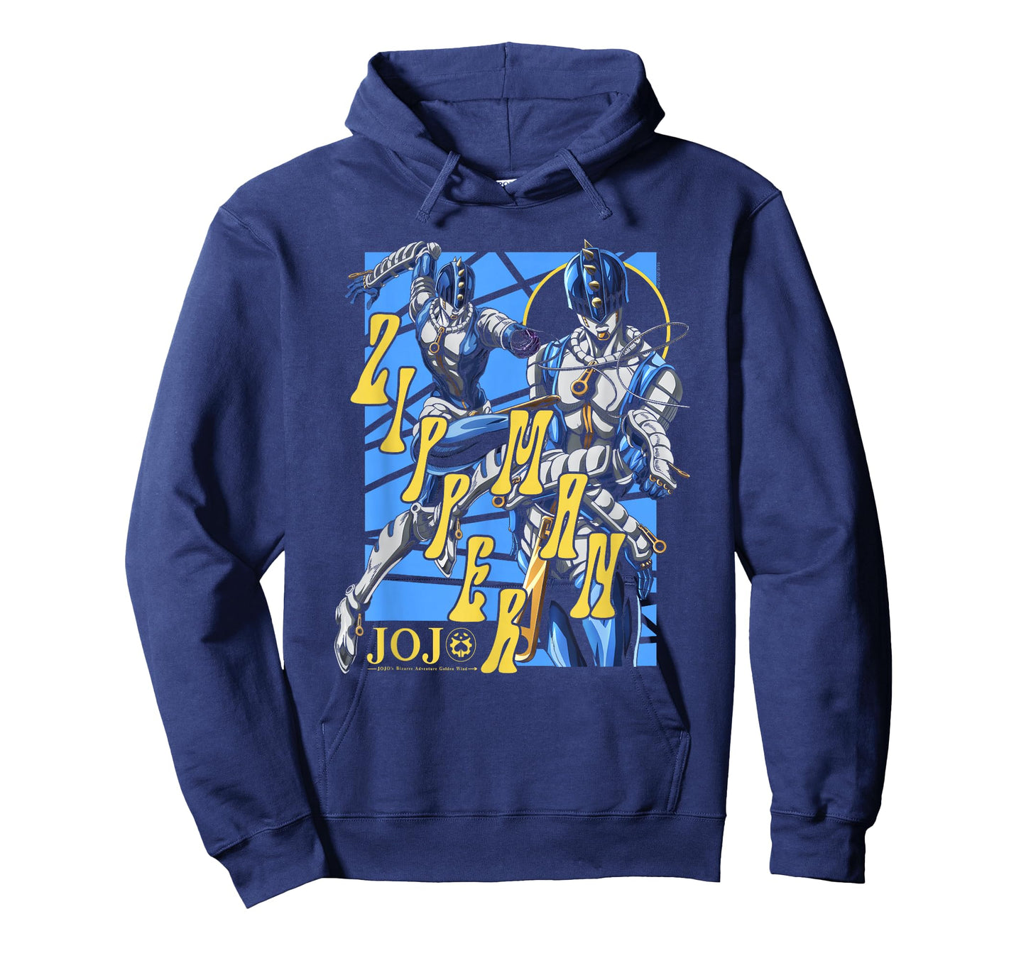 JoJo's Bizarre Adventure Zipper Man Attack Pose Anime T-Shirt