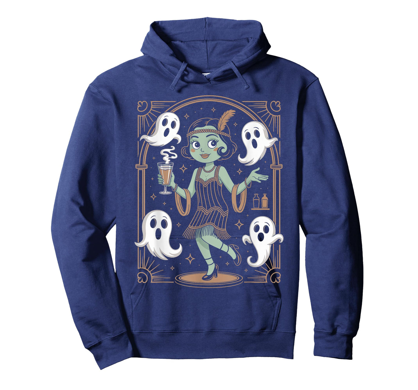 Spooky Ghost Flapper 20s Great Gatsby Swanky Flapper Party T-Shirt