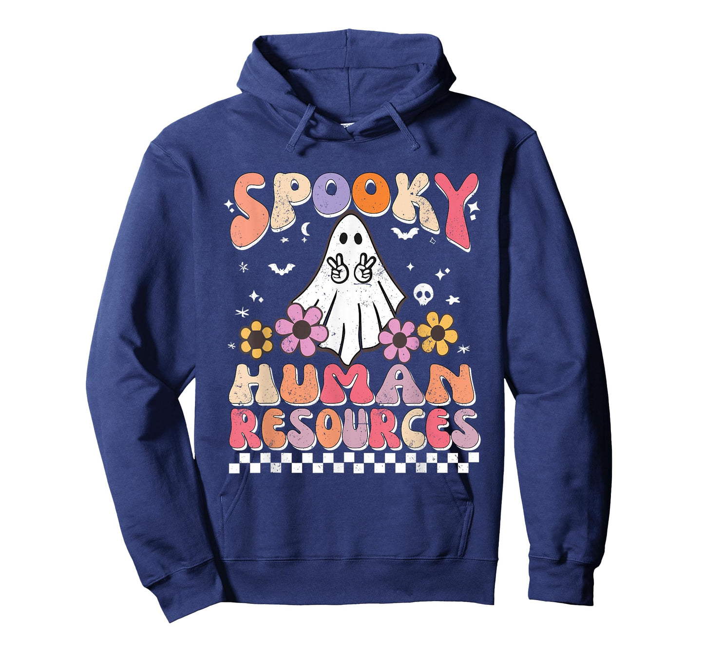 Spooky HR Manager Retro Groovy Halloween Matching HR Manager T-Shirt