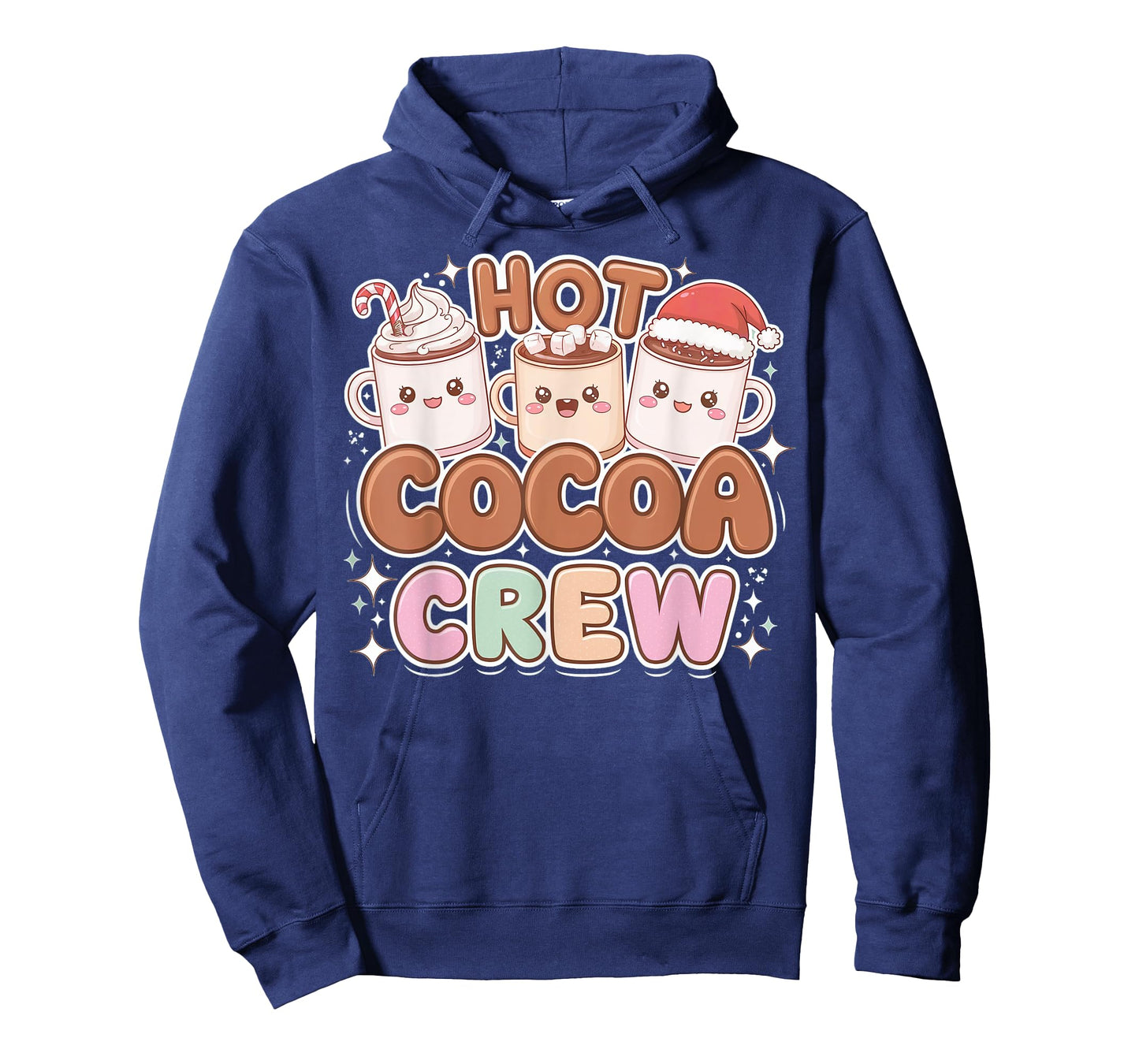 Funny Christmas Hot Cocoa and Marshmallow Crew T-Shirt