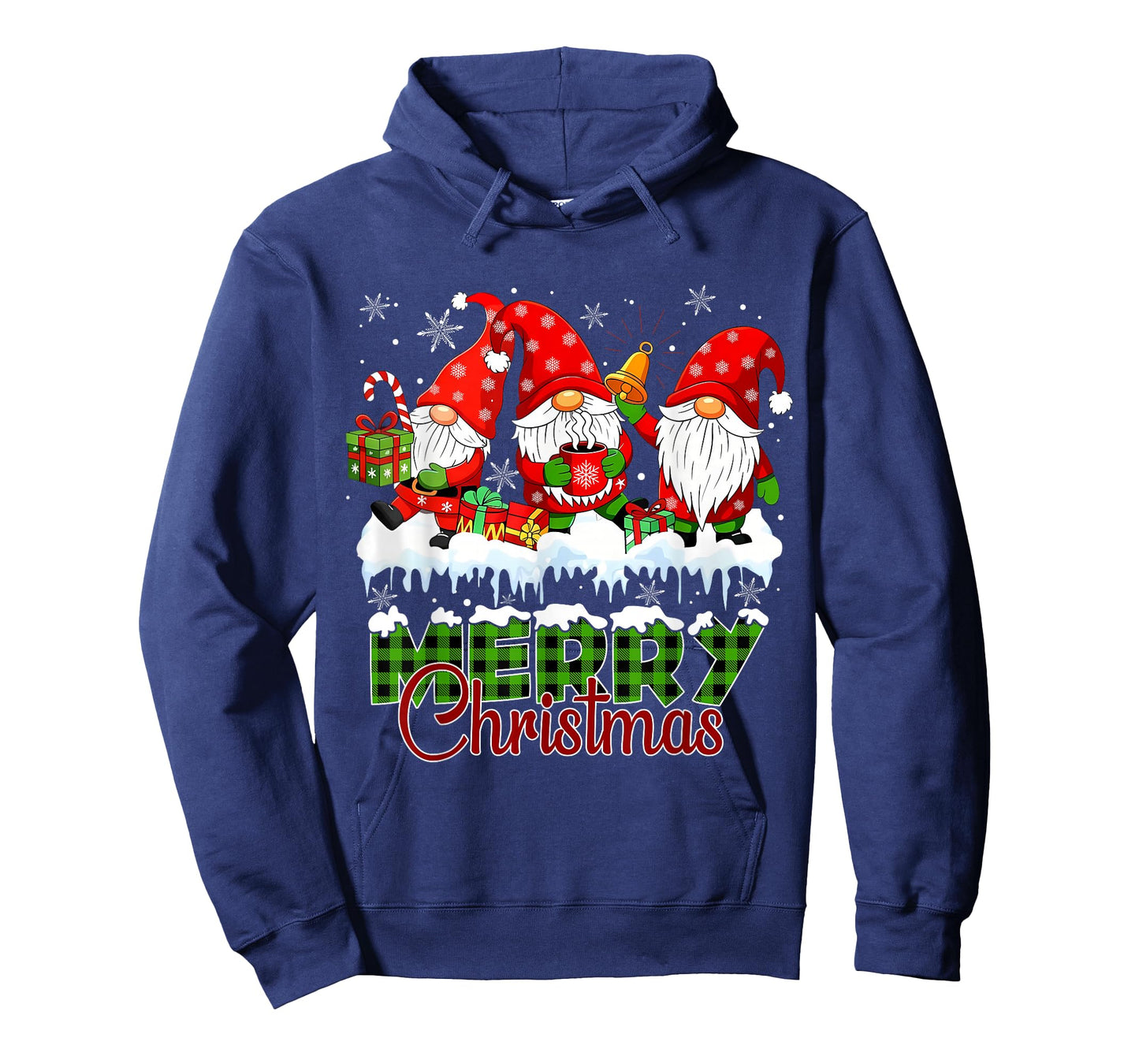 Cute Gnomes Merry Christmas Light Family Gnome Xmas Matching T-Shirt