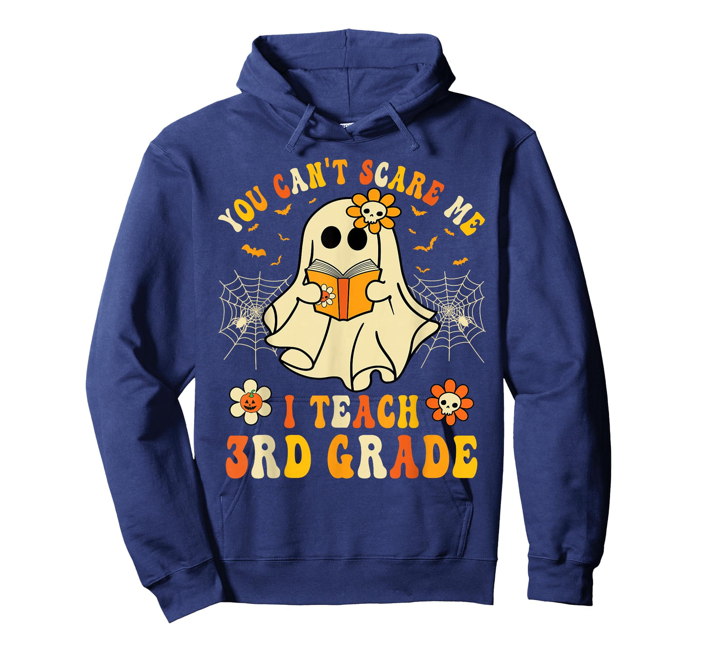 You Can't Scare Me I Teach 3rd Grade Halloween Teacher Ghost T-Shirt