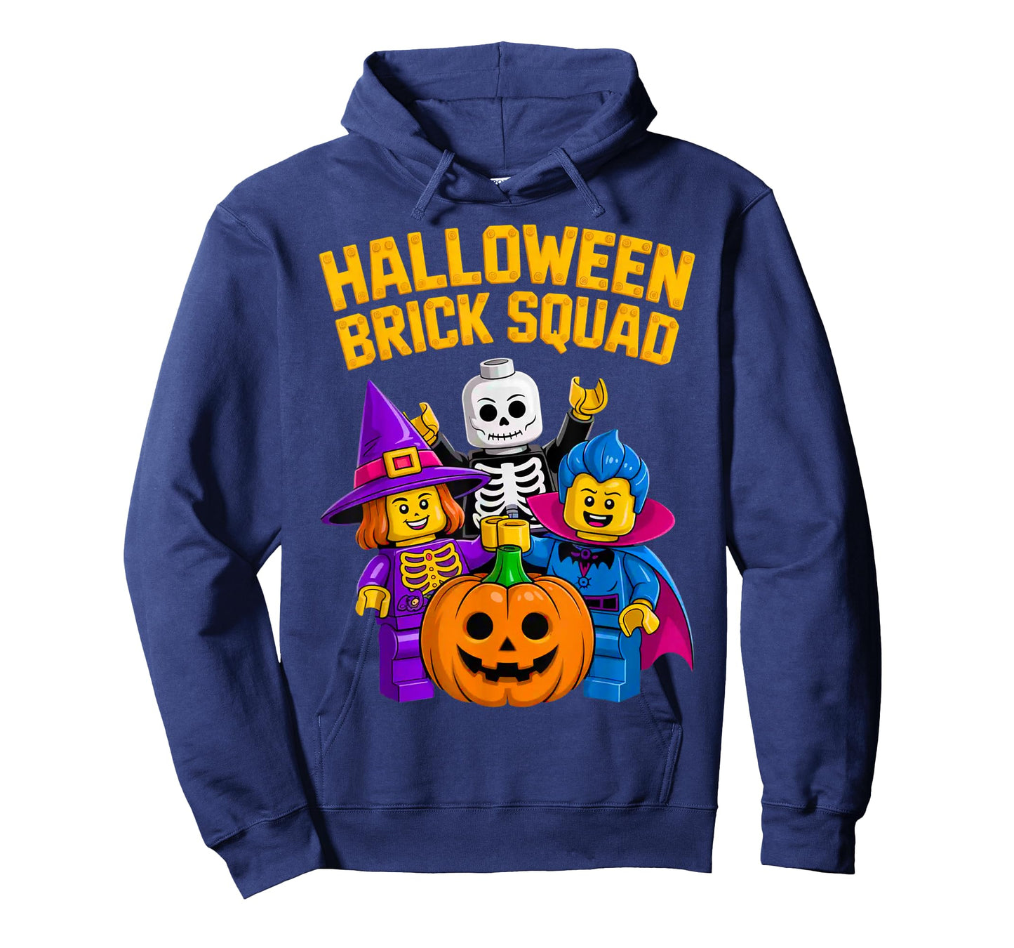 Halloween Brick Squad Costume Master Builder Blocks Building T-Shirt