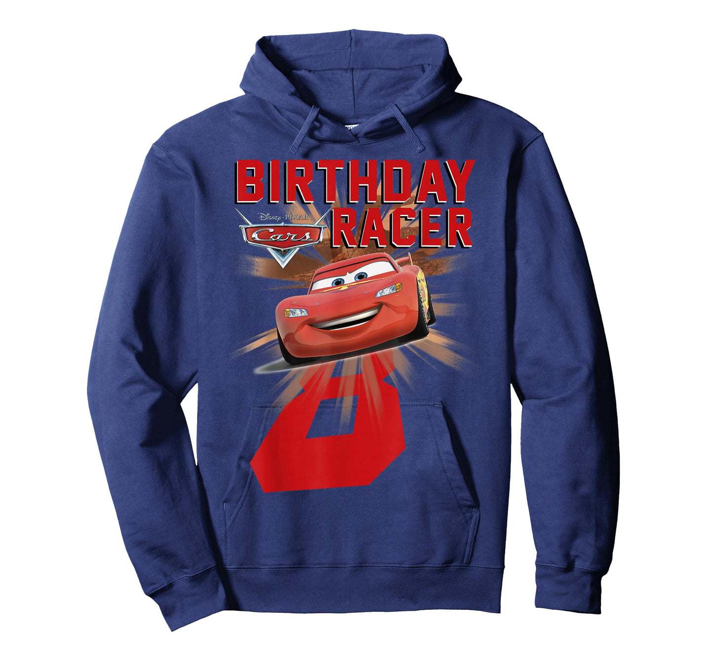 Disney Pixar Cars 8th Birthday Racer McQueen Graphic T-Shirt T-Shirt
