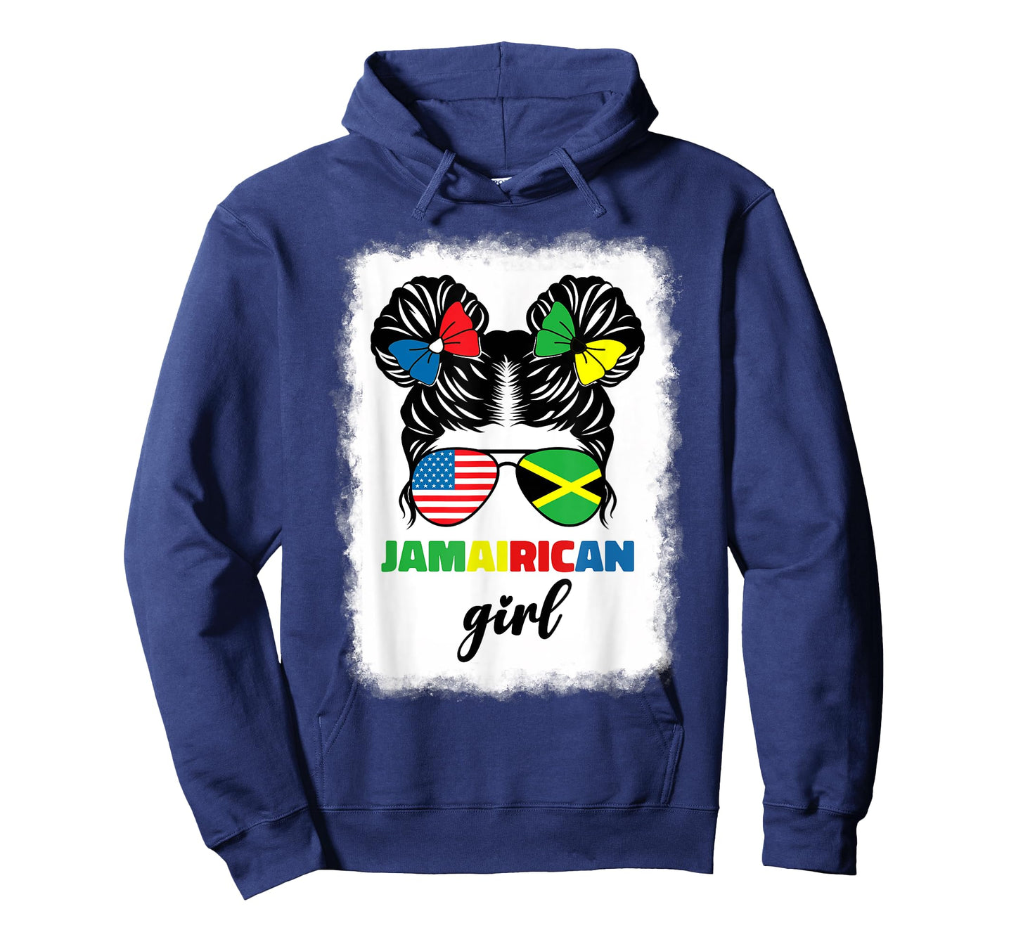 Half American Jamaican America Jamaica Flag Kids Jamairican T-Shirt