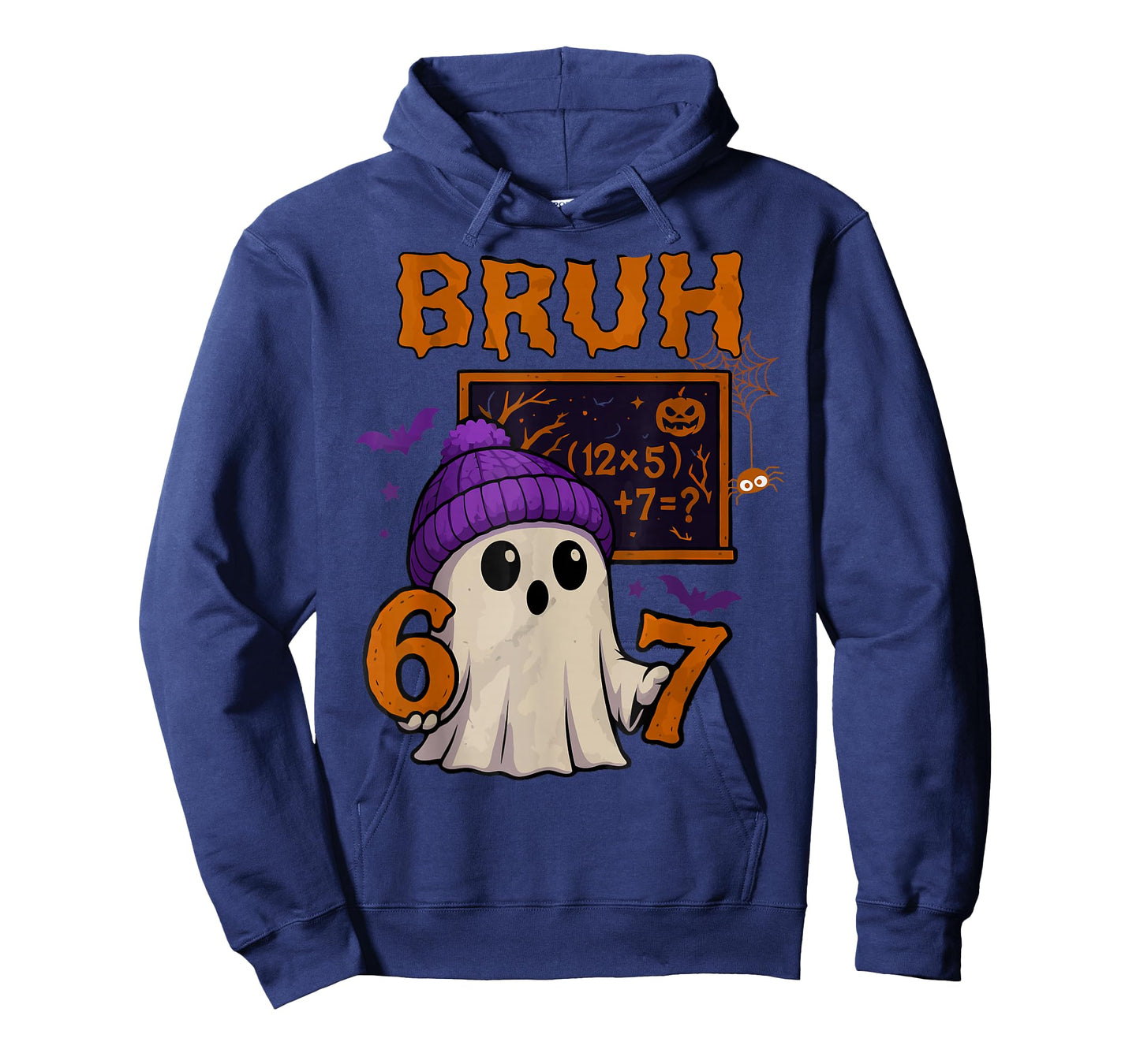 67 Teacher Halloween Ghost Six Seven Meme Math Equation Bruh T-Shirt