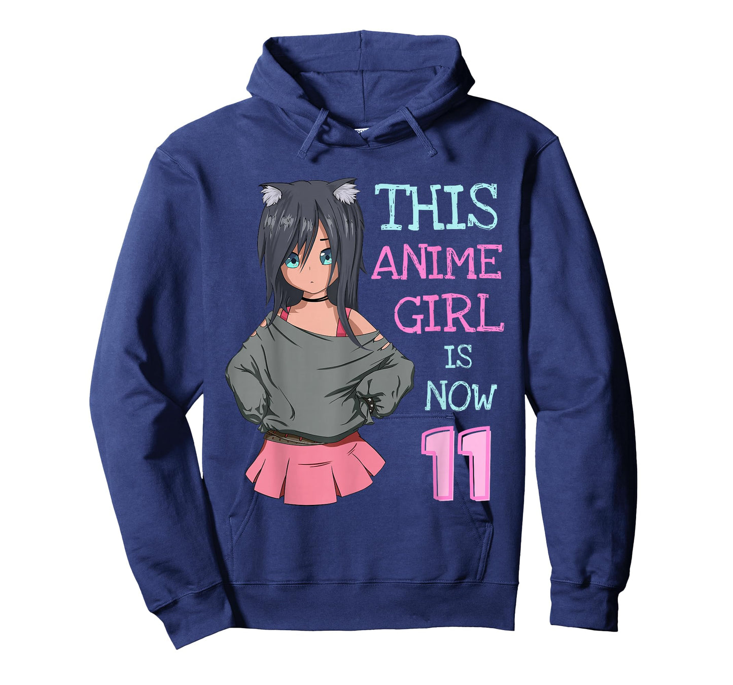This Anime Girl Is Now 11 Years Old Birthday Girl Kawaii T-Shirt