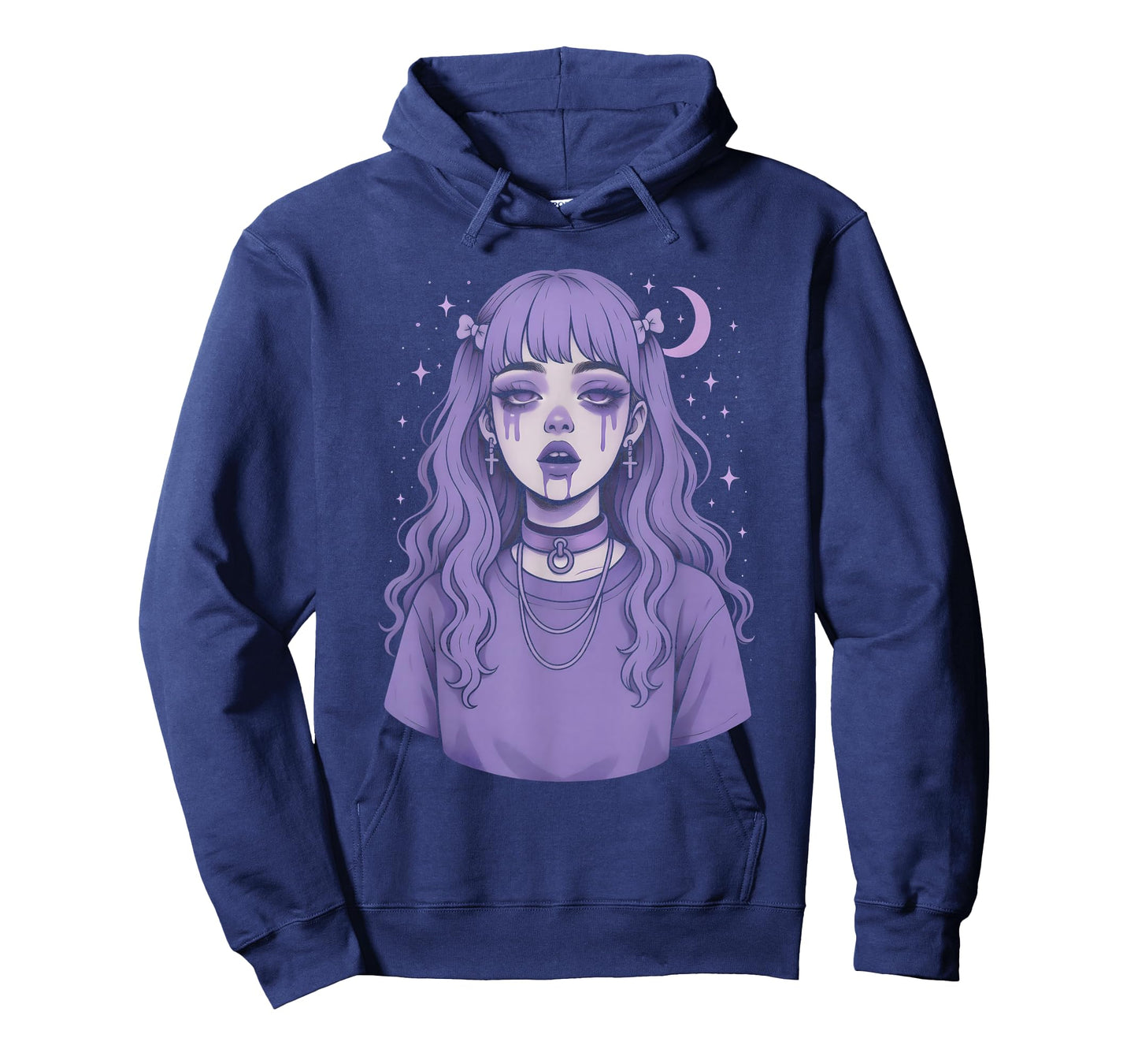 Sad Pastel Goth Anime Girl Crying T-Shirt
