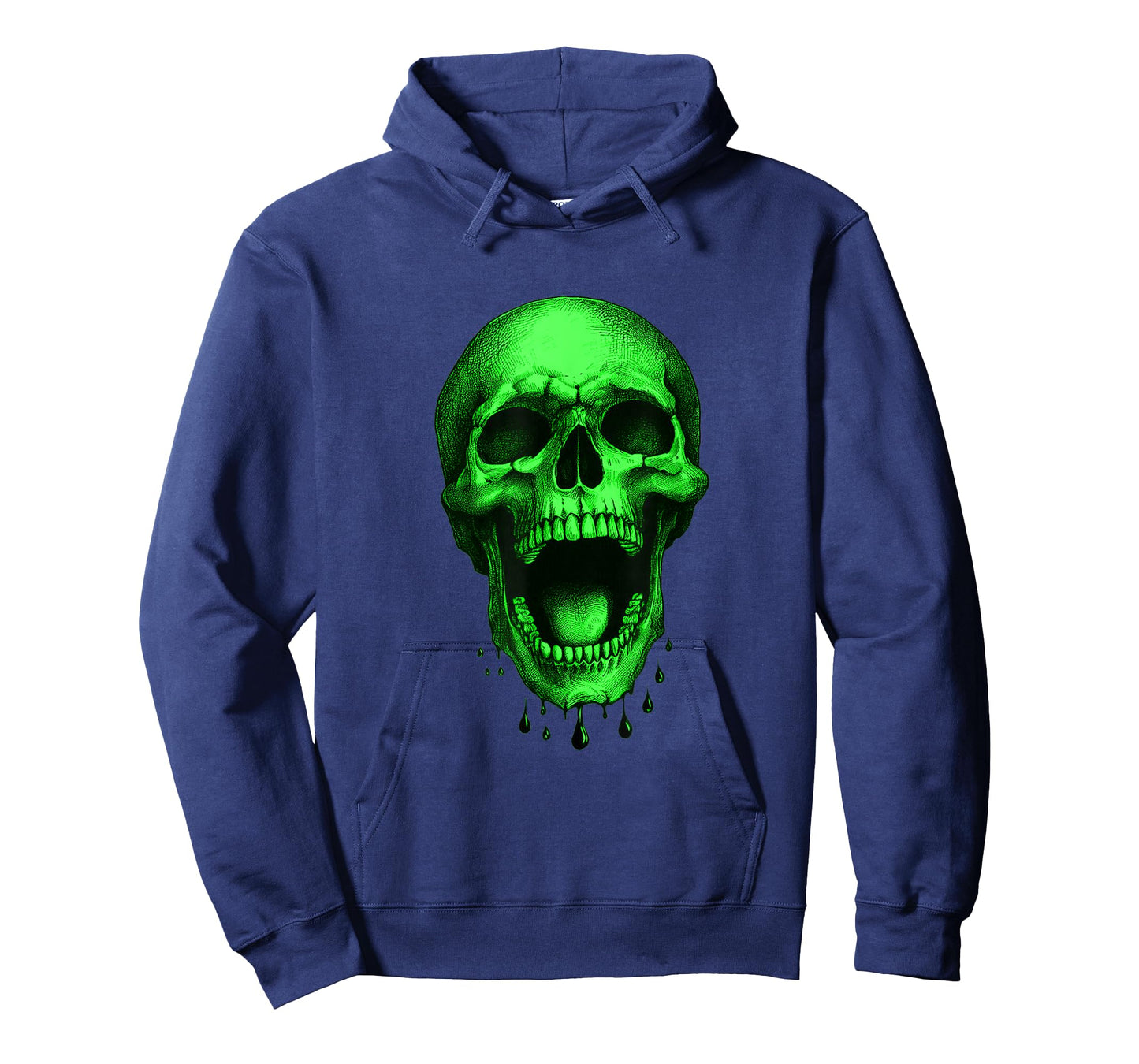 Neon Green Halloween Skull โ Freaky! T-Shirt