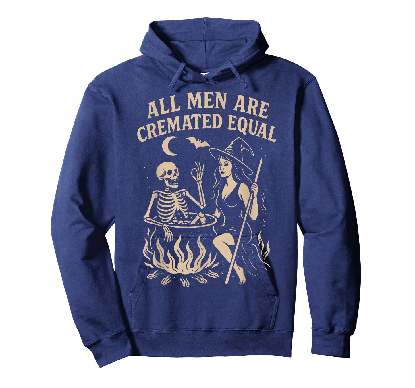 All Men are Cremated Equal Funny Halloween Witch Skeleton T-Shirt