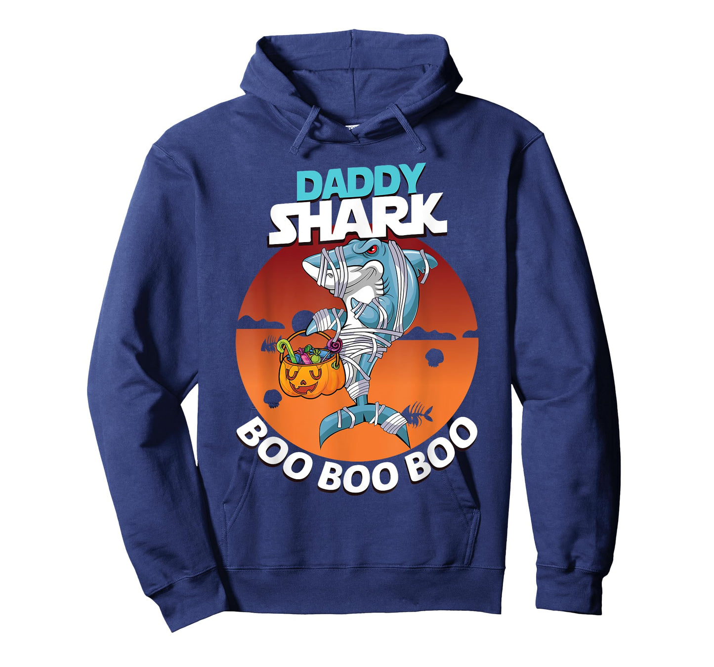 Daddy Shark Boo Boo Funny Family Shark Halloween T-Shirt