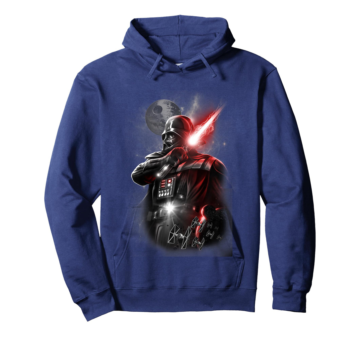 Kids Star Wars Classic Darth Vader Lightning Lightsaber Portrait T-Shirt