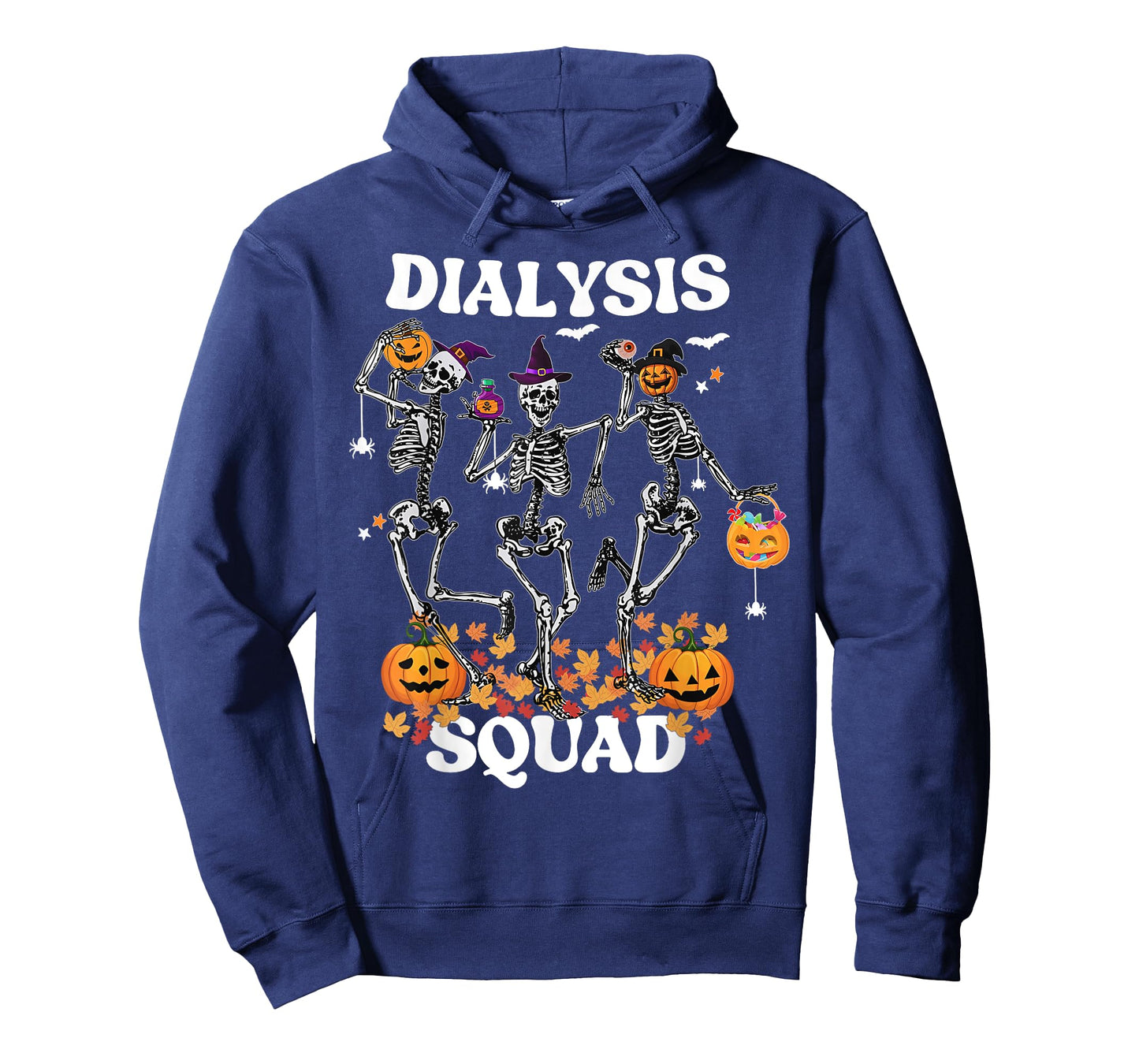 Spooky Dialysis Squad Nurse Skeleton Dancing Dialysis Tech T-Shirt
