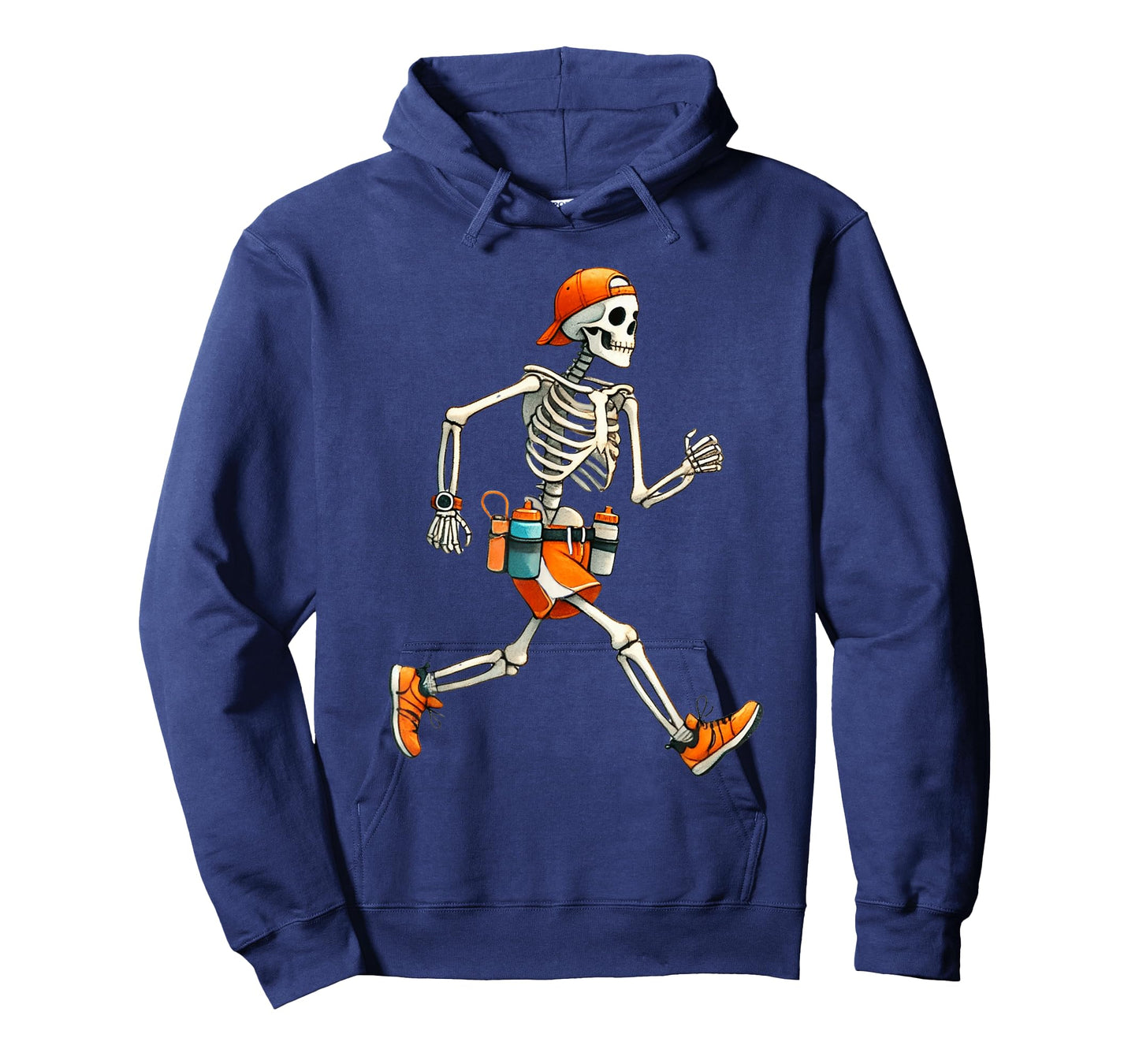 Skeleton Marathon Runner Halloween Costume Running Men Boys T-Shirt