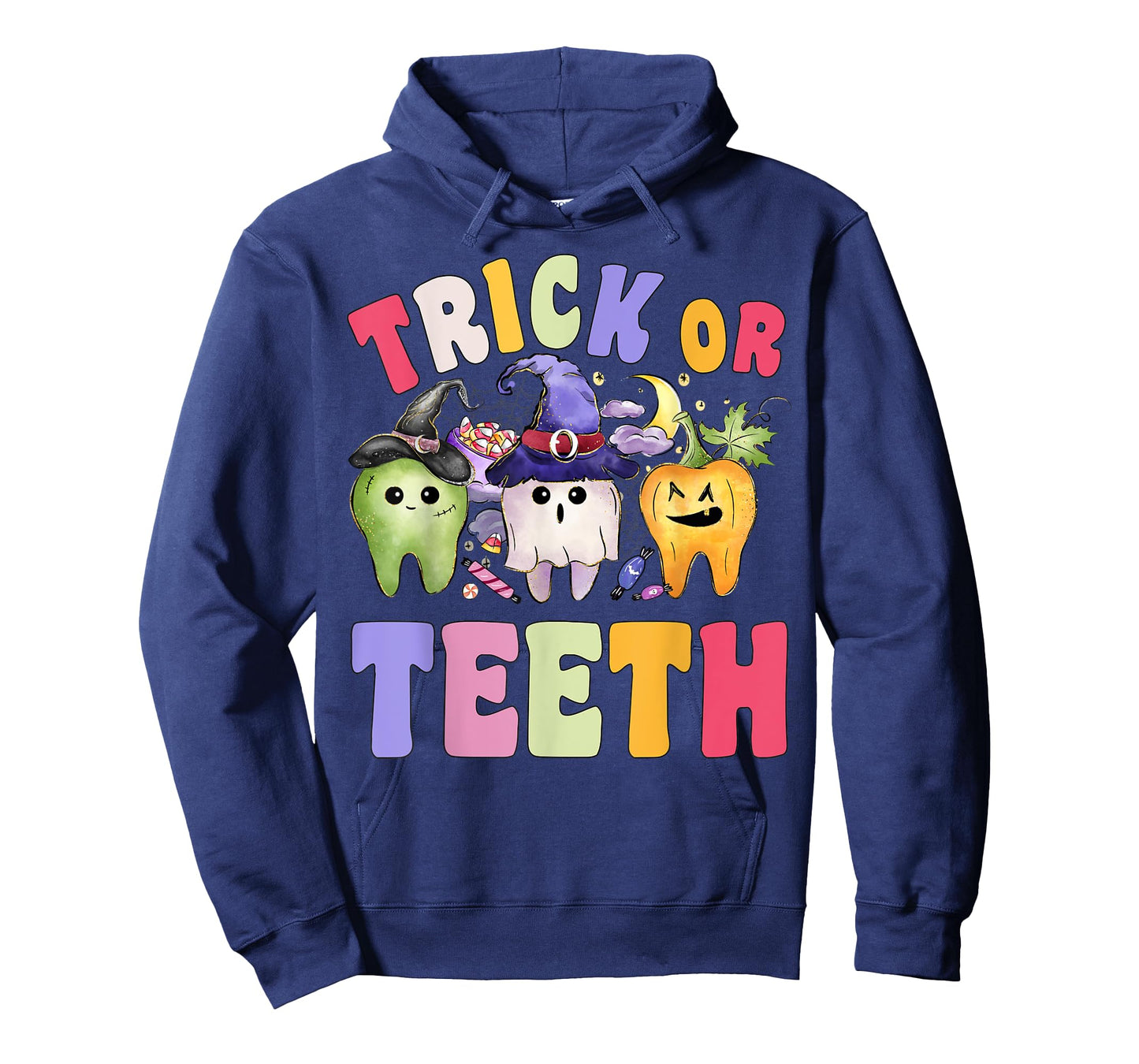 Funny Trick Or Teeth Dental Halloween Dentist T-Shirt