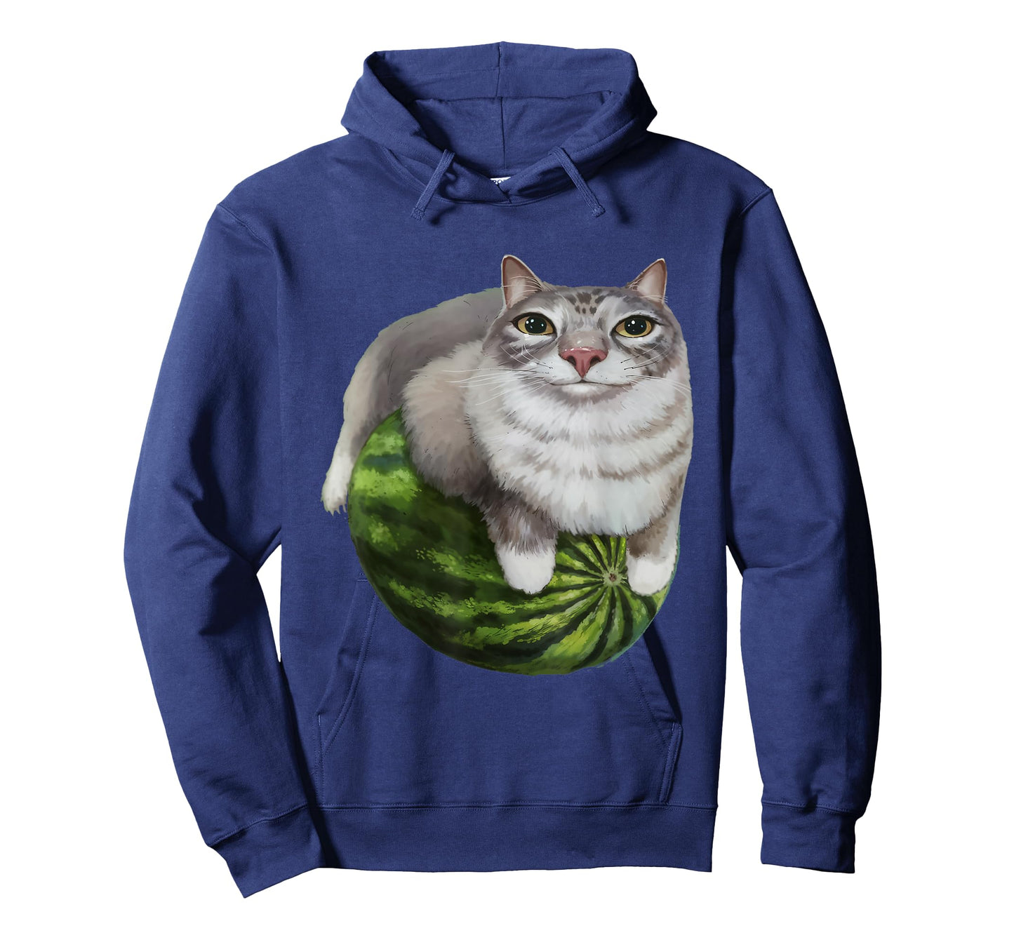 Silly Watermelon Cat Funny Cat Meme - Humor Graphic Anime T-Shirt