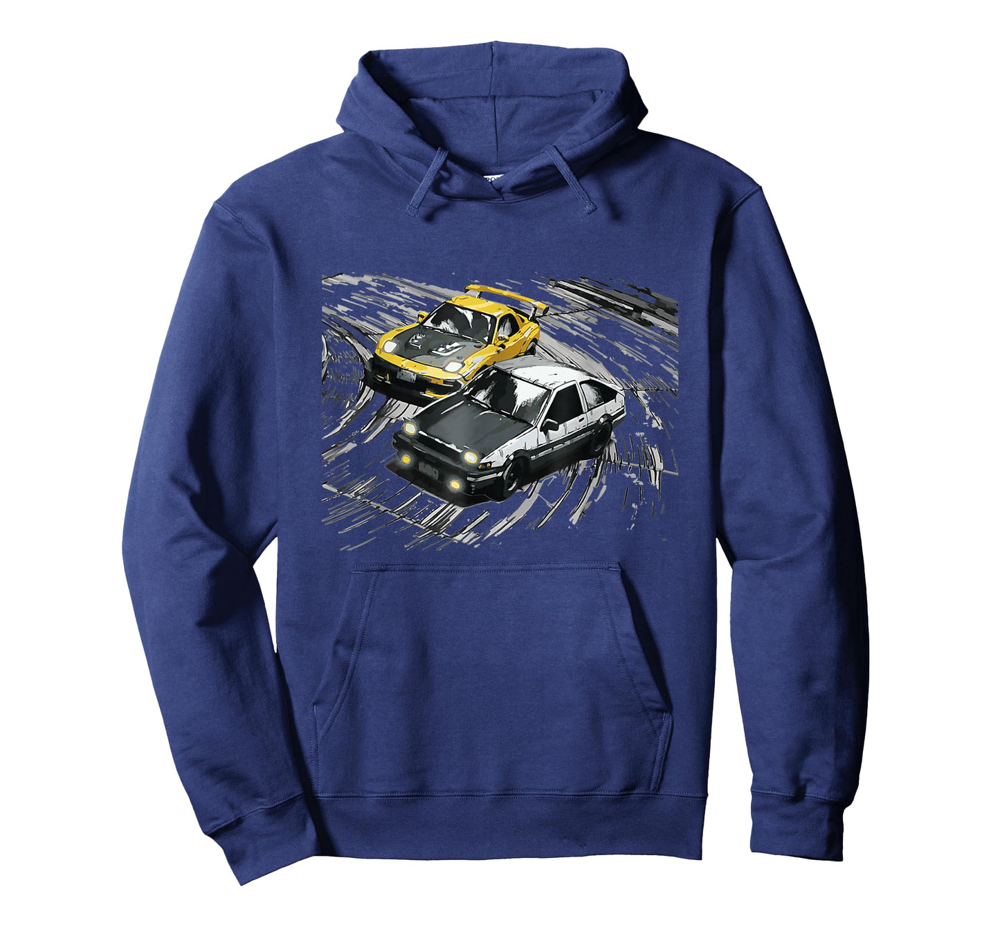 JDM Car Street Drift Race - 86 VS FD anime style T-Shirt