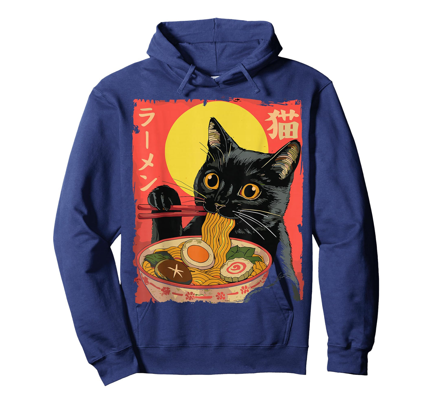 Japanese Anime Ramen Cat Kawaii Noodle Bowl Graphic T-Shirt