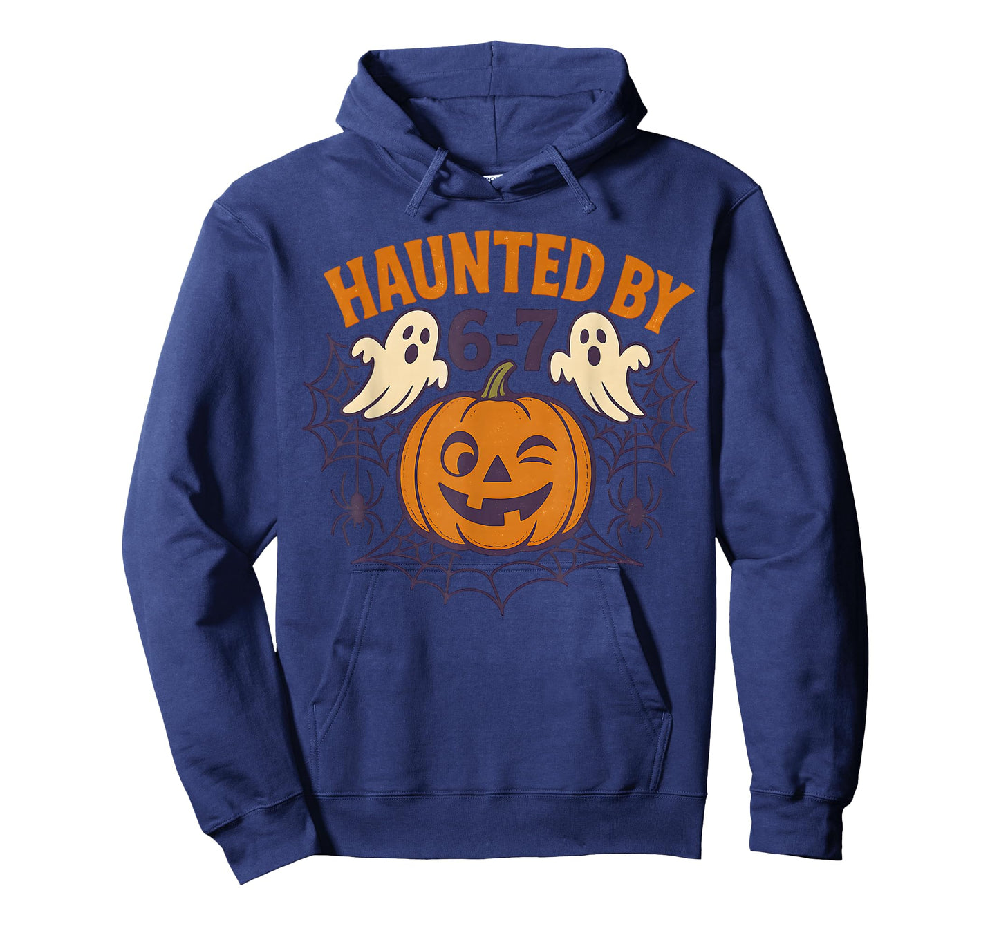 Haunted by 6-7 Retro Halloween 67 Ghost Pumpkin Funny Kids T-Shirt