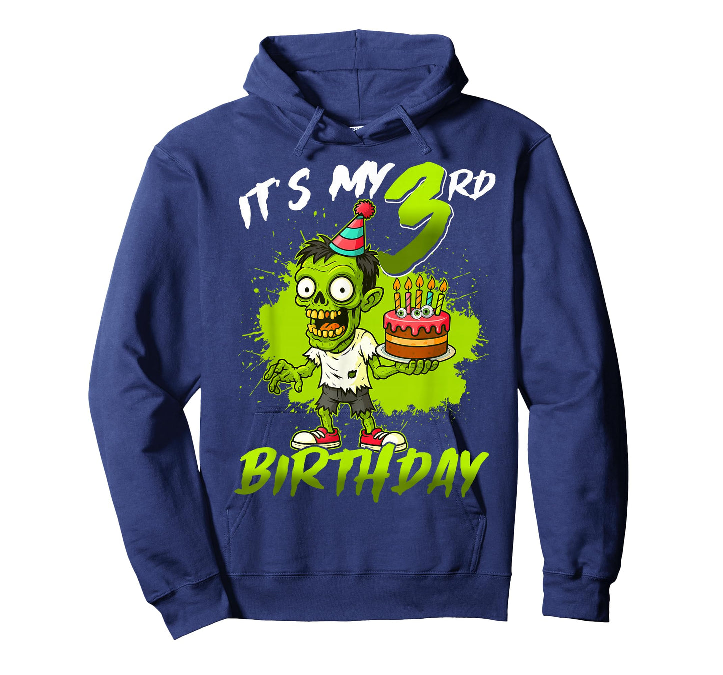 It's My 3rd Birthday Zombie 3 Years Old Happy Halloween Kids T-Shirt