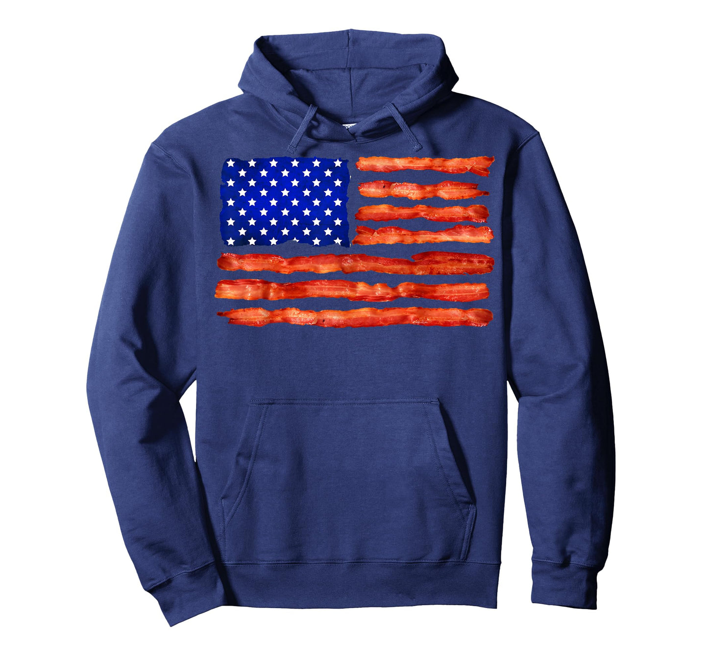 Cool USA Bacon Flag | Funny Foodie Patriot Meat Eater Gift T-Shirt