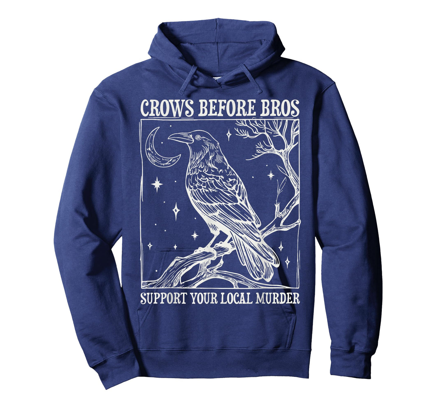 Crows Before Bros Support Your Local Murder Spooky Halloween T-Shirt