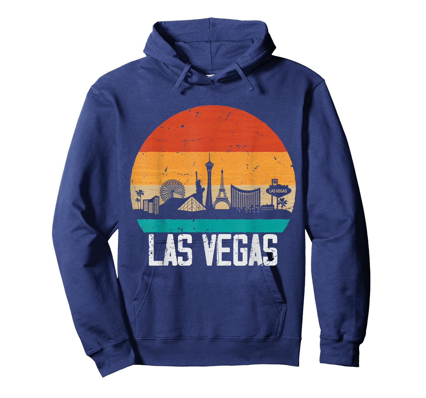Las Vegas USA Retro Vintage Sunset Skyline Las Vegas T-Shirt