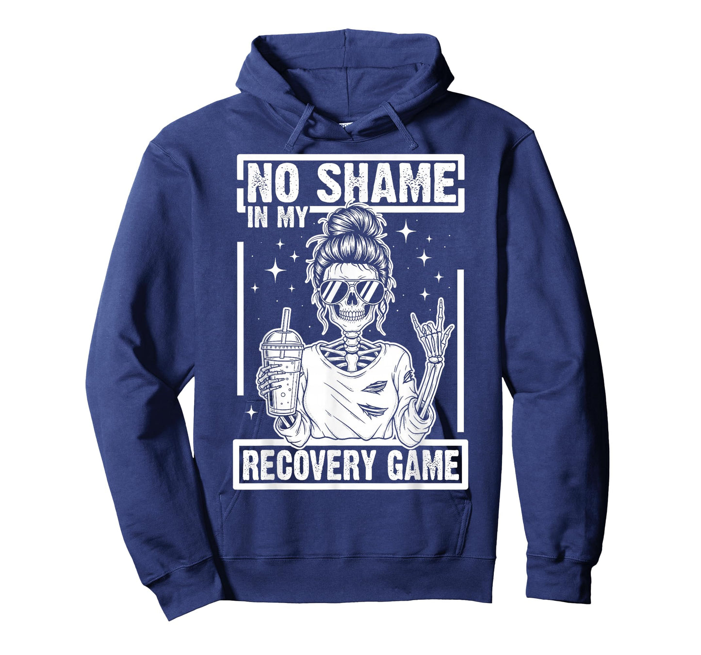No Shame in My Recovery Game Skeleton Sobriety AA/NA Funny T-Shirt