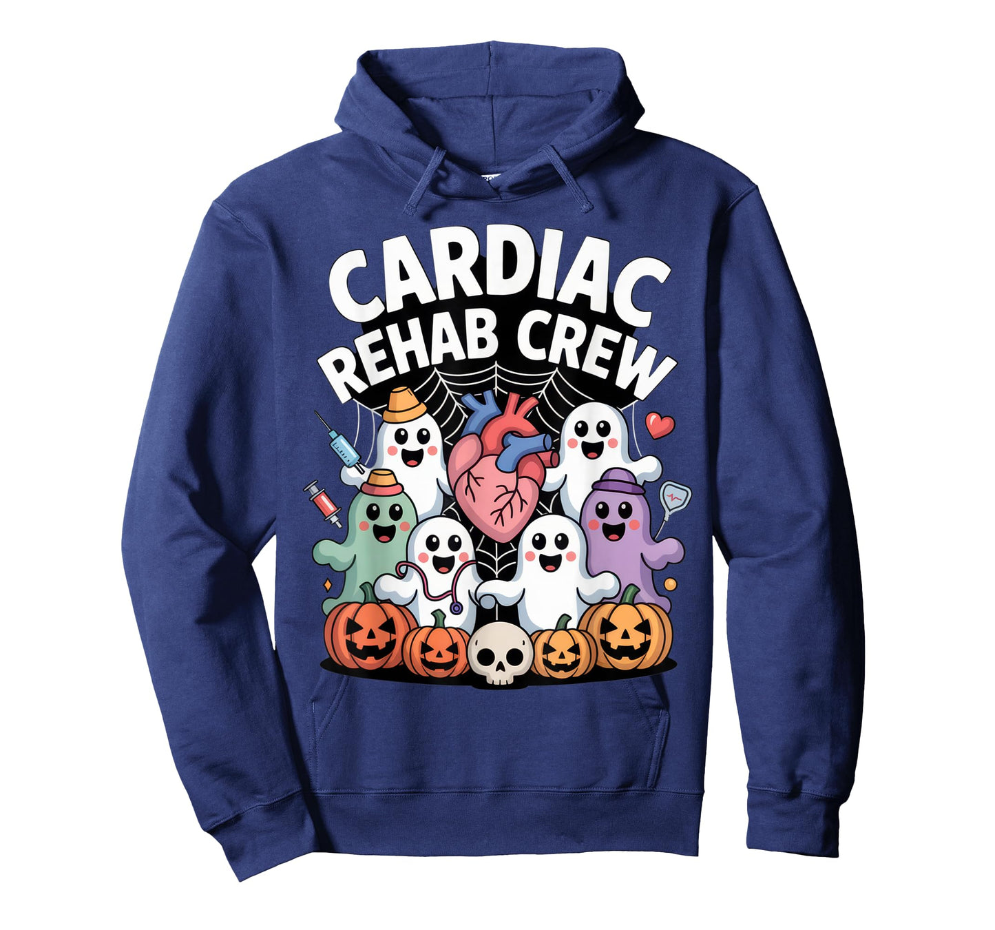 Cardiac Rehab Crew Cute Ghost Halloween Medical T-Shirt