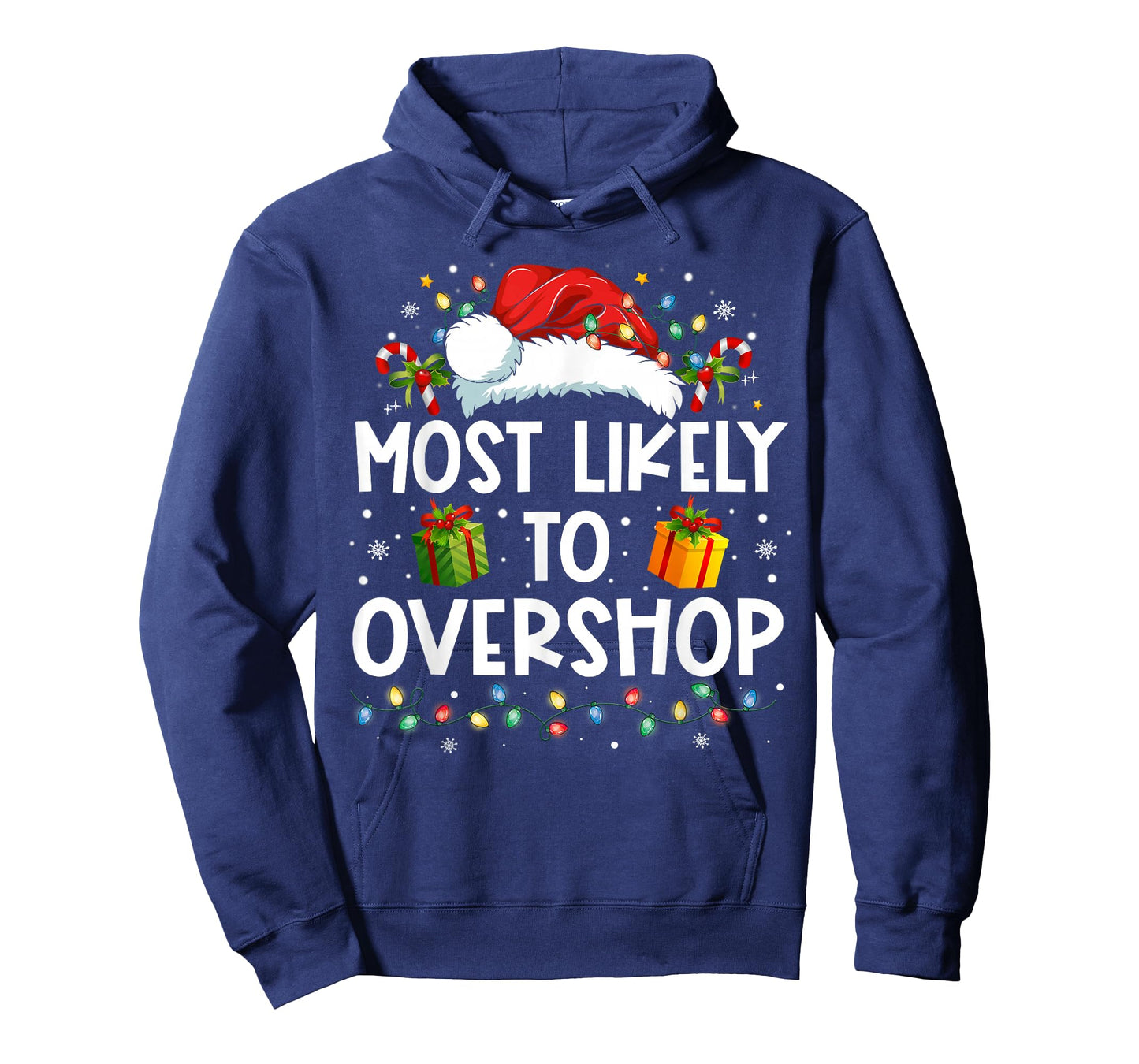 Most Likely To Overshop Shopping Family Crew Christmas T-Shirt
