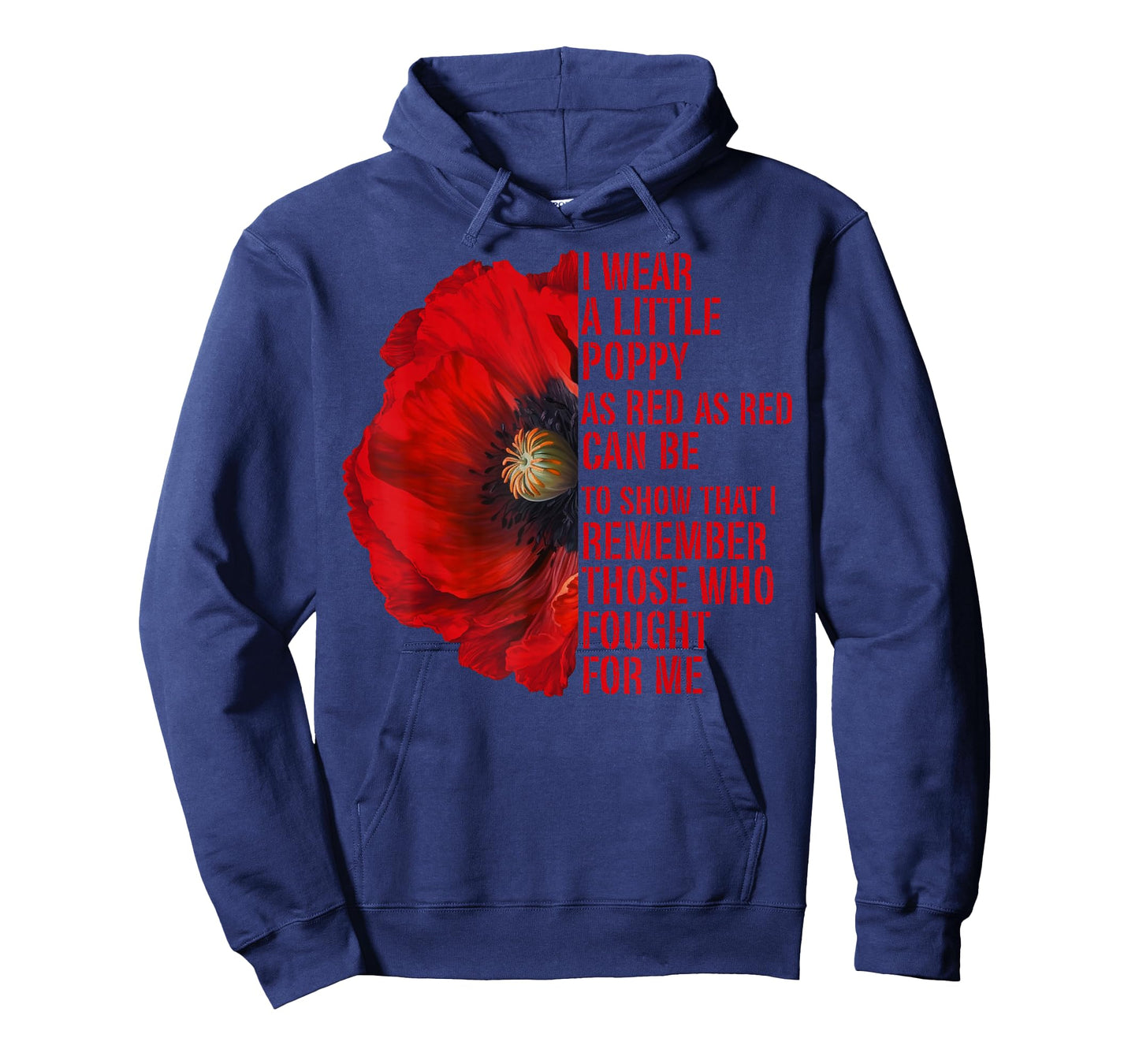 Veterans Memorial Day We Never Forget Red Poppy Flower USA T-Shirt