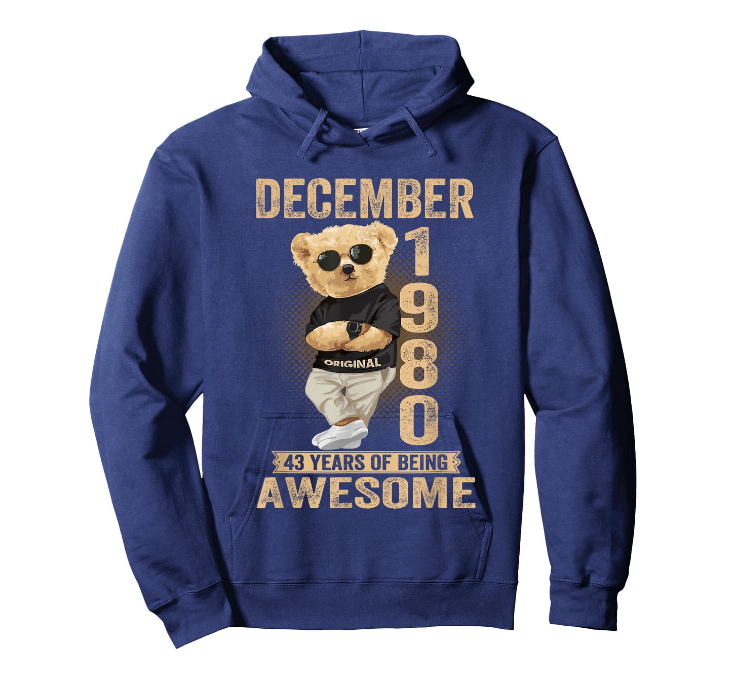 December 1980 43th Birthday 2023 43 Years Of Being Awesome T-Shirt