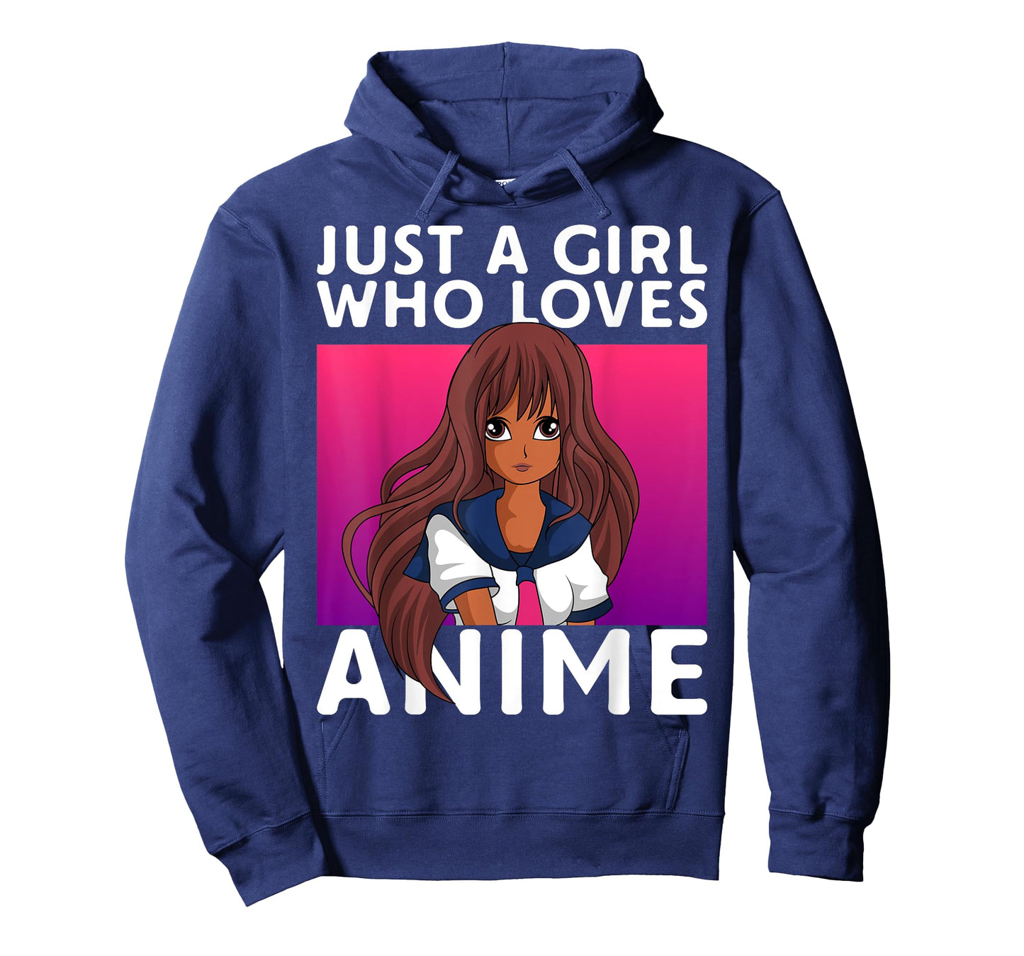 Just A Girl Who Loves Anime Lover Black Anime Girl T-Shirt