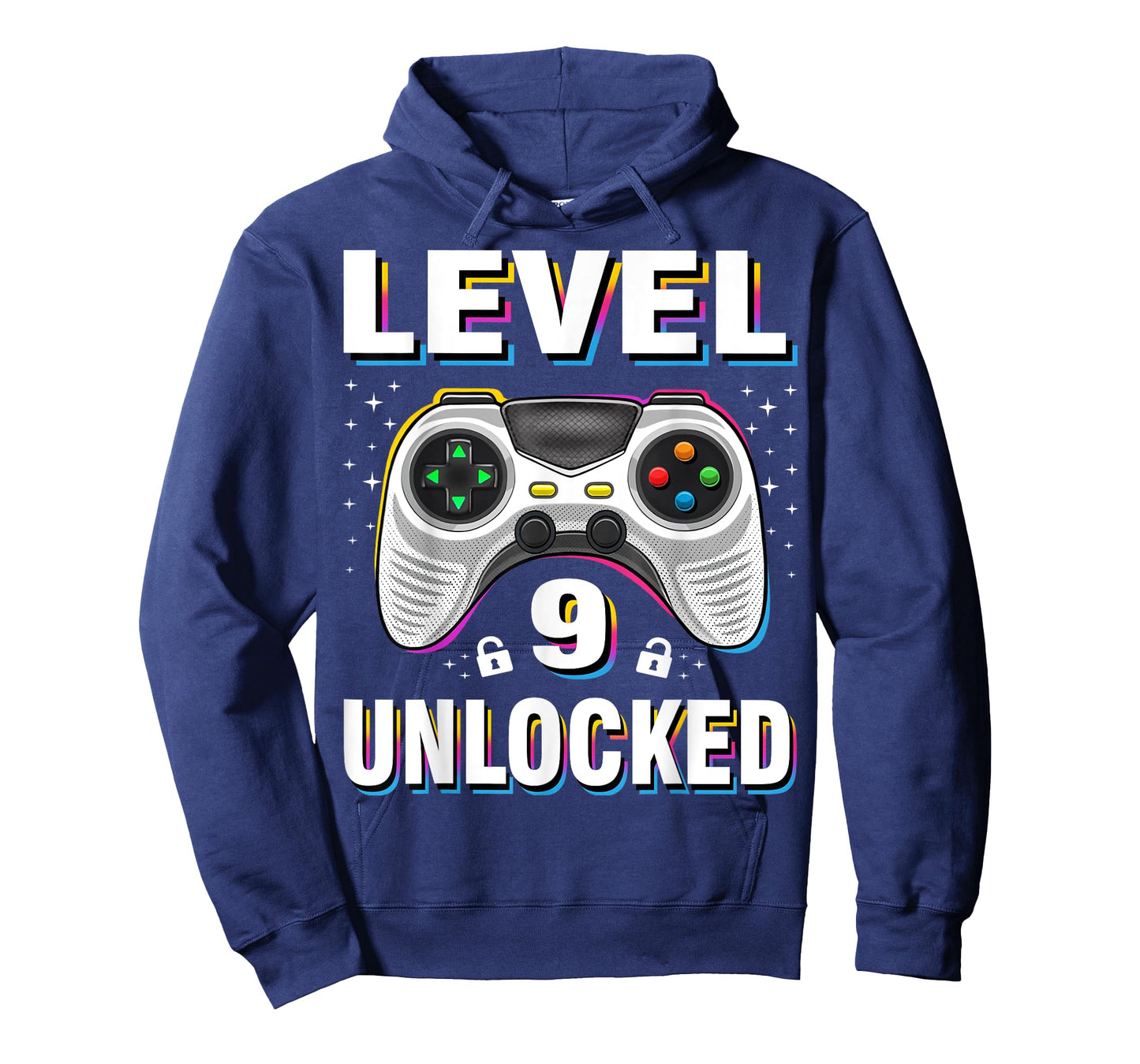 9th Birthday Boy Level 9 Unlocked Video Gamer 9 Years Old T-Shirt