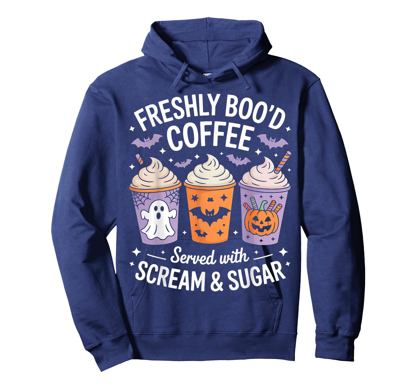 Retro Freshly Boo'd Coffee Lovers Ghost Halloween T-Shirt