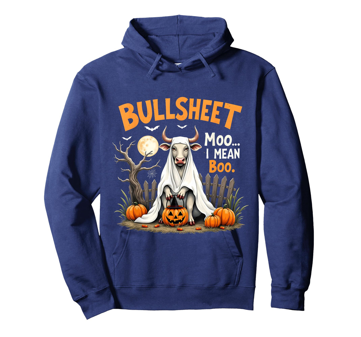 Bullsheet Funny Cow Halloween Ghost Costume Joke T-Shirt