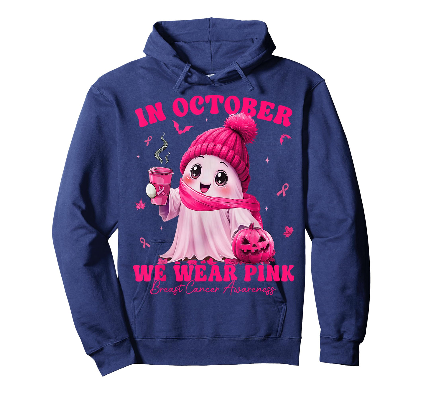 Breast Cancer Awareness Halloween in October We Wear Pink T-Shirt