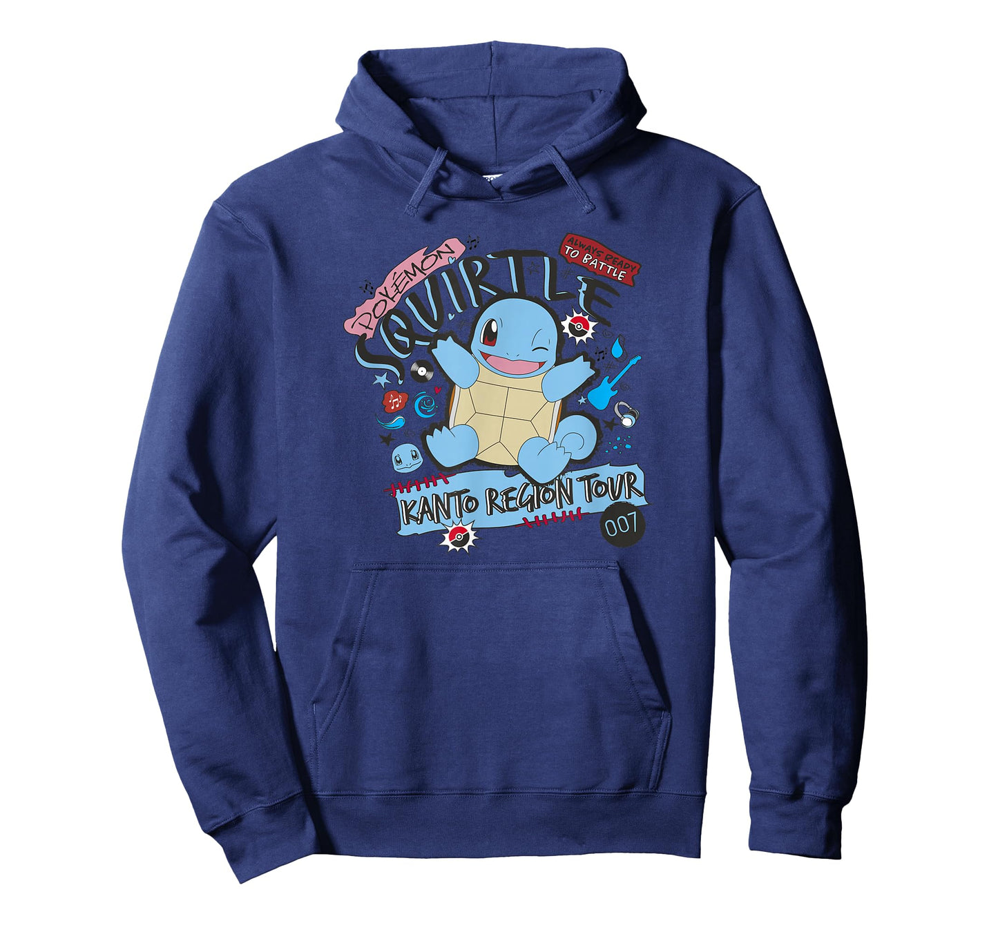 Pokémon Squirtle Kanto Region Tour Music Poster T-Shirt