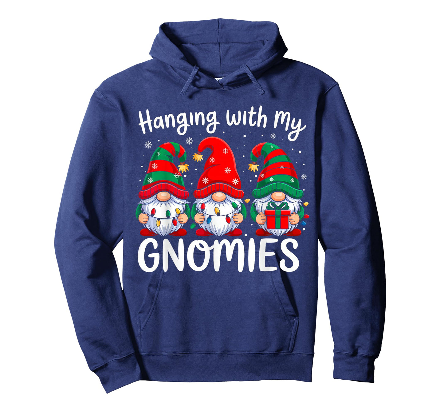 Hanging with My Gnomies Funny Christmas Family Xmas Gnomes T-Shirt